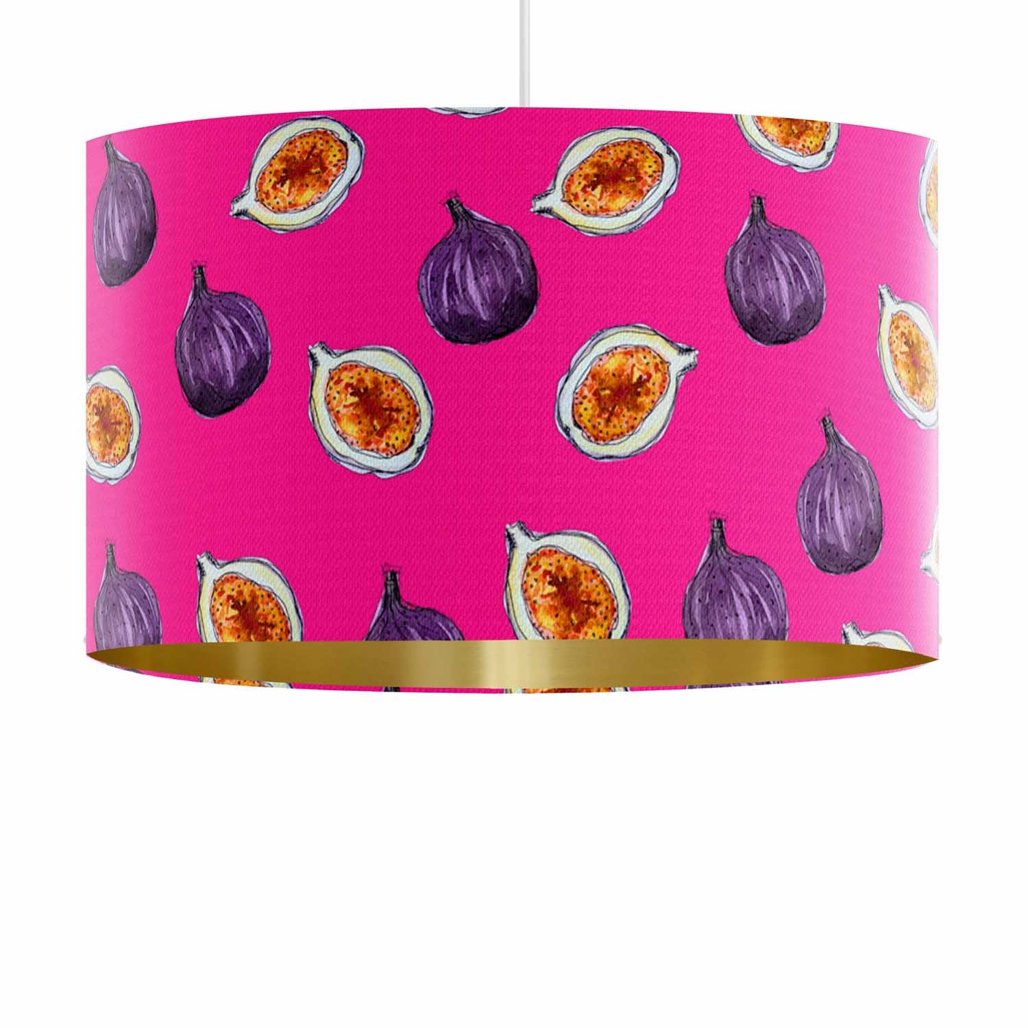 Figs On Pink - The Hambridge Artist Lampshade