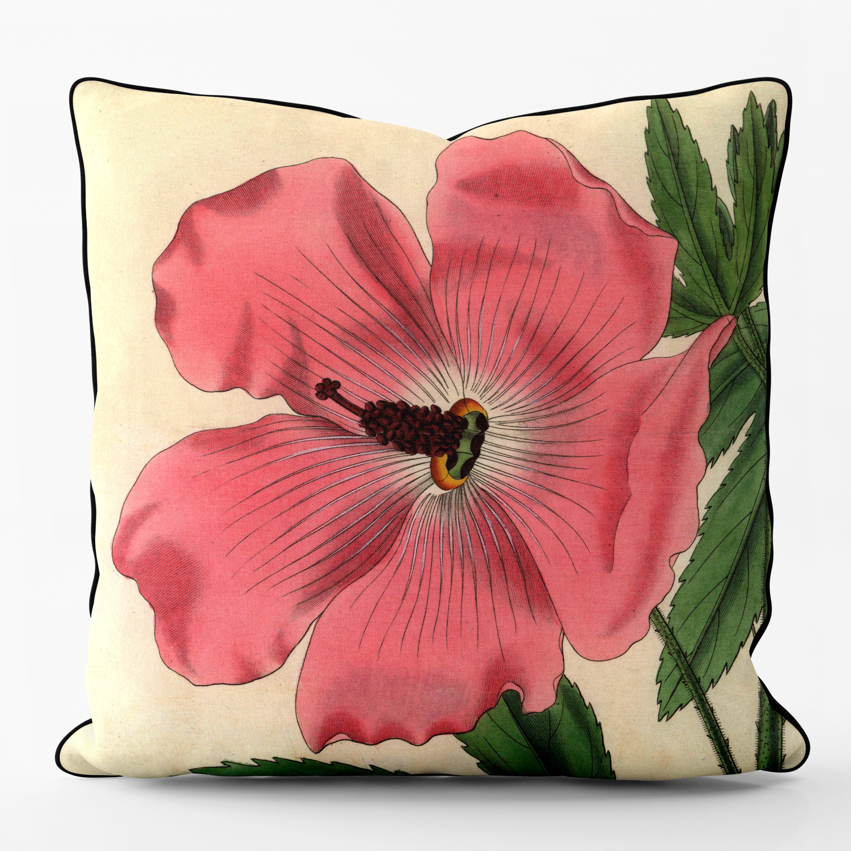 Hibiscus - Botanical Outdoor Cushion