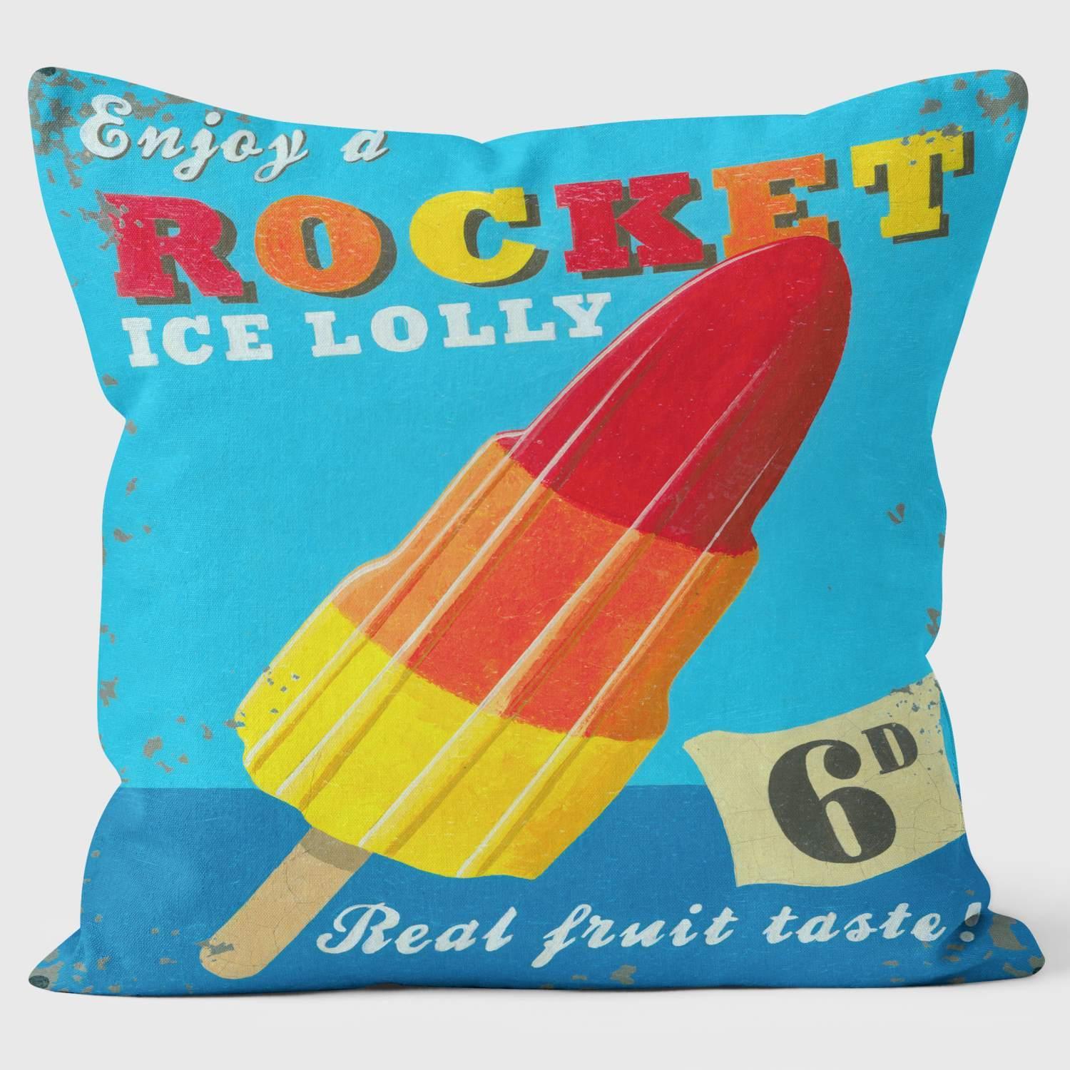 Enjoy A Rocket Lolly - Martin Wiscombe Cushion - Handmade Cushions UK - WeLoveCushions