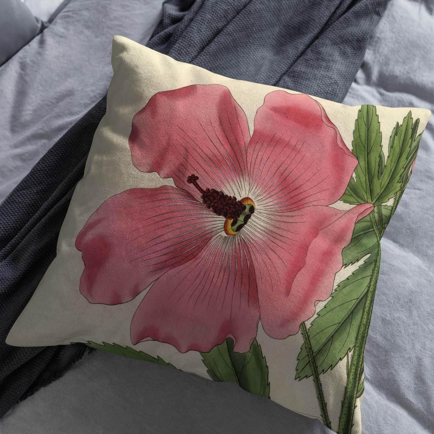 Hibiscus - Botanical Outdoor Cushion - Handmade Cushions UK - WeLoveCushions