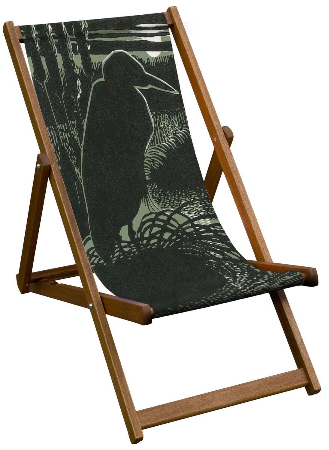 Heron, Moonrise - Robert Gillmor Deckchair