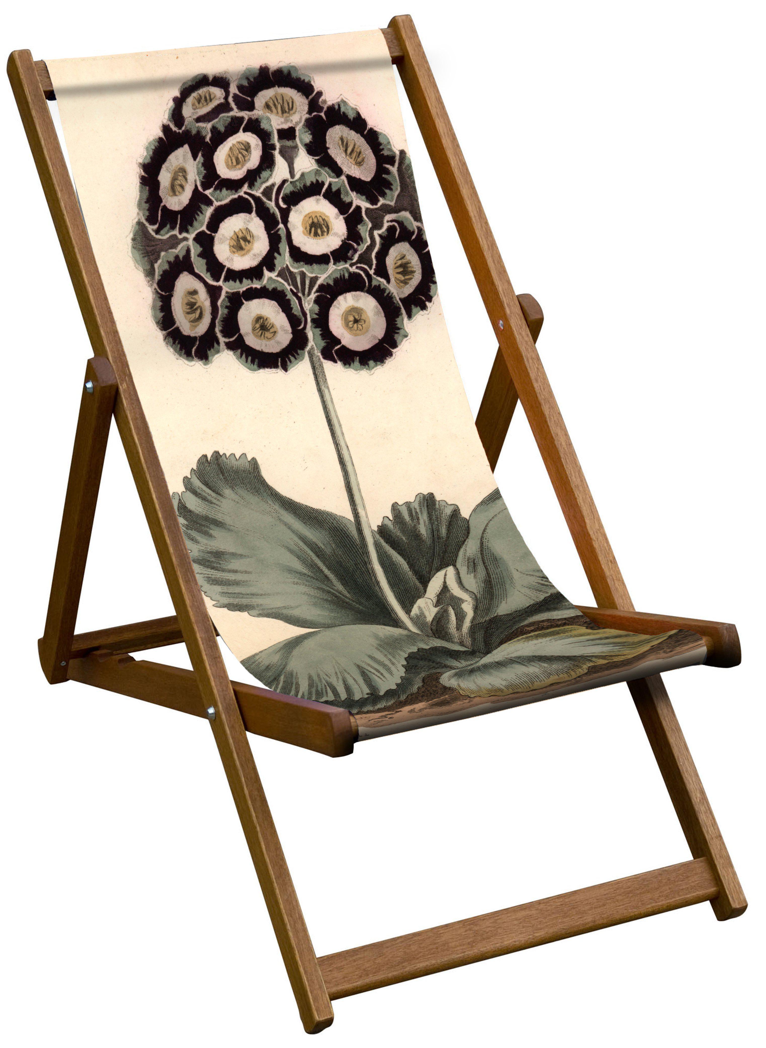 Auricula - Botanical Designs Deckchair