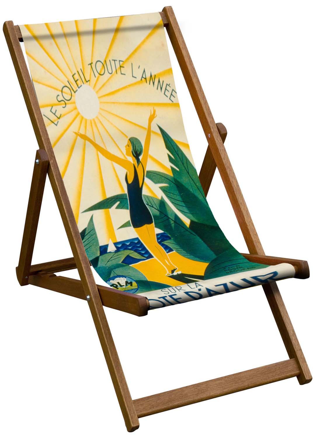 Bystander - Le Soleil Toute L'Annee - Art Print Travel Deckchair