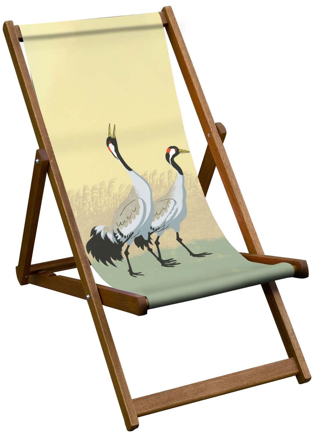 Norfolk Cranes - Robert Gillmor Deckchair