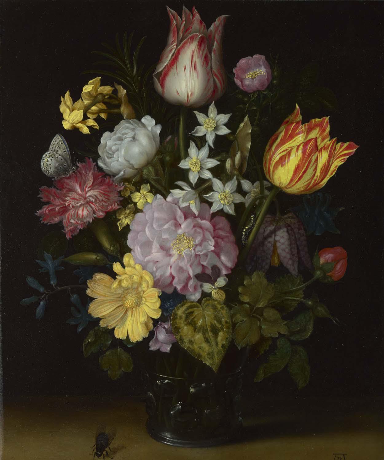 Flowers in a Glass - National Gallery Art Cloth