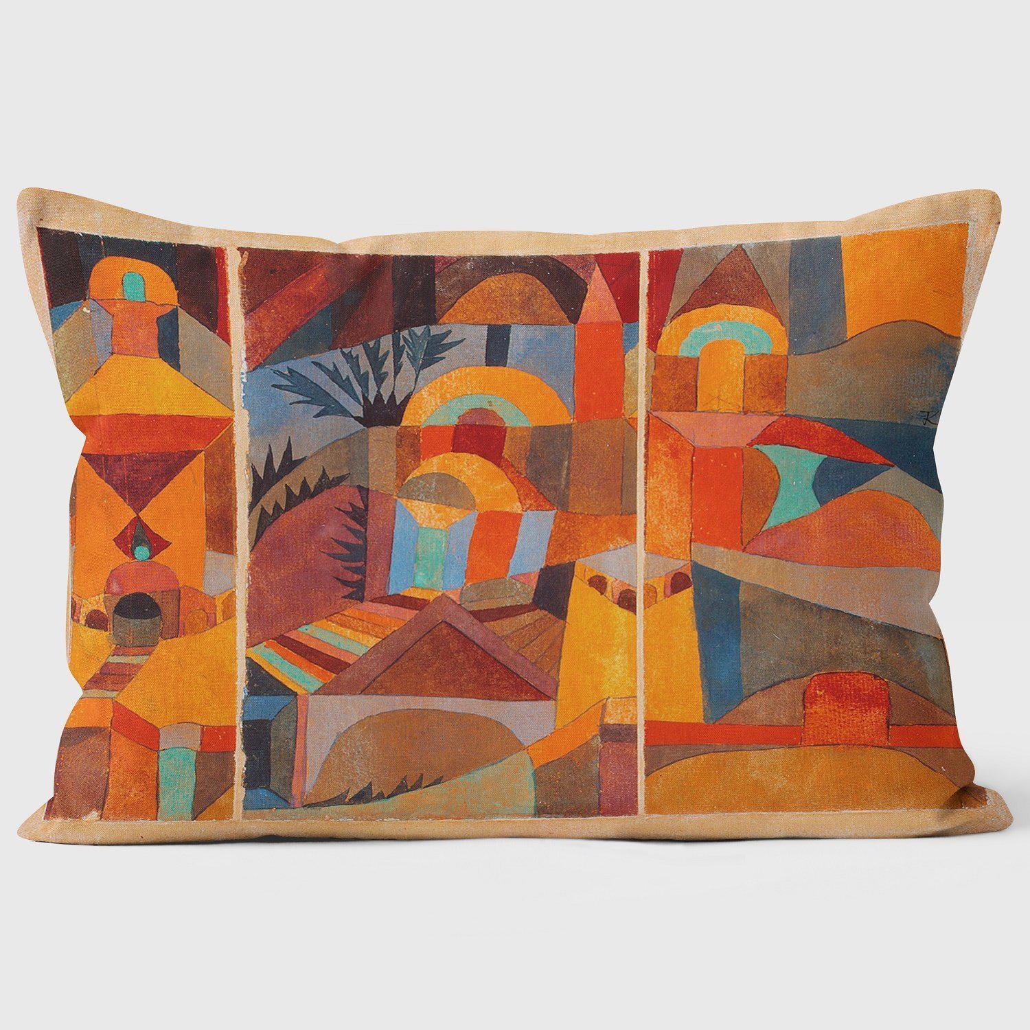 Temple Garden - Paul Klee Cushion - Handmade Cushions UK - WeLoveCushions