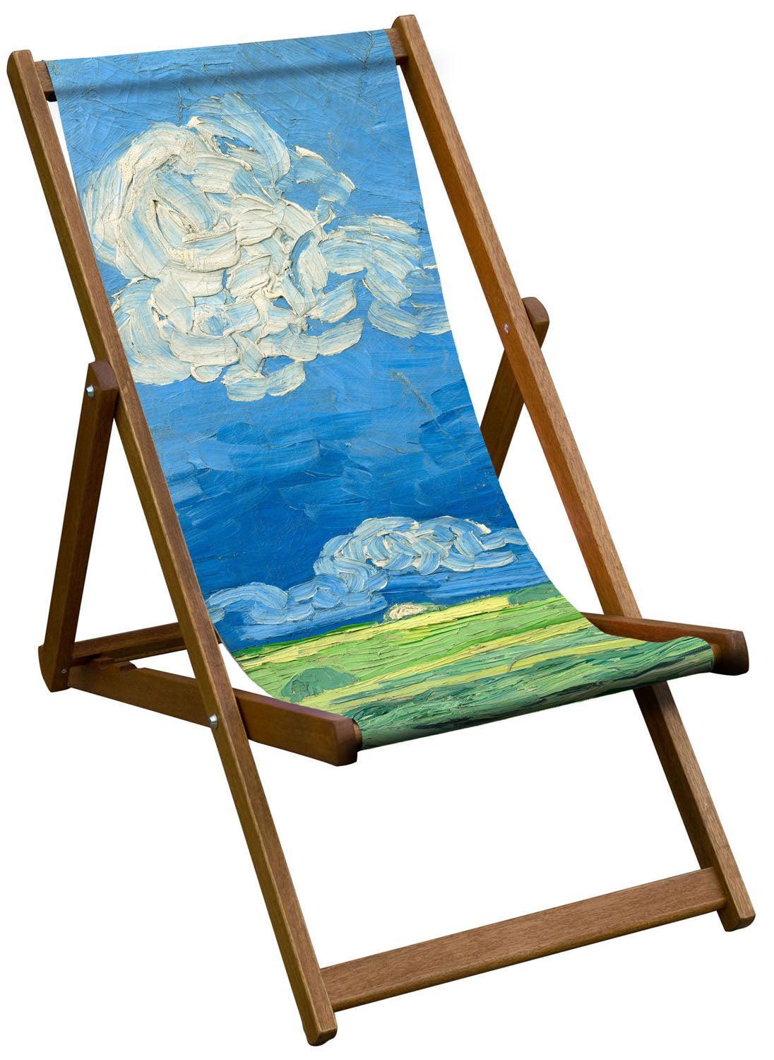 Wheatfield under Thunderclouds - Van Gogh Museum Deckchair