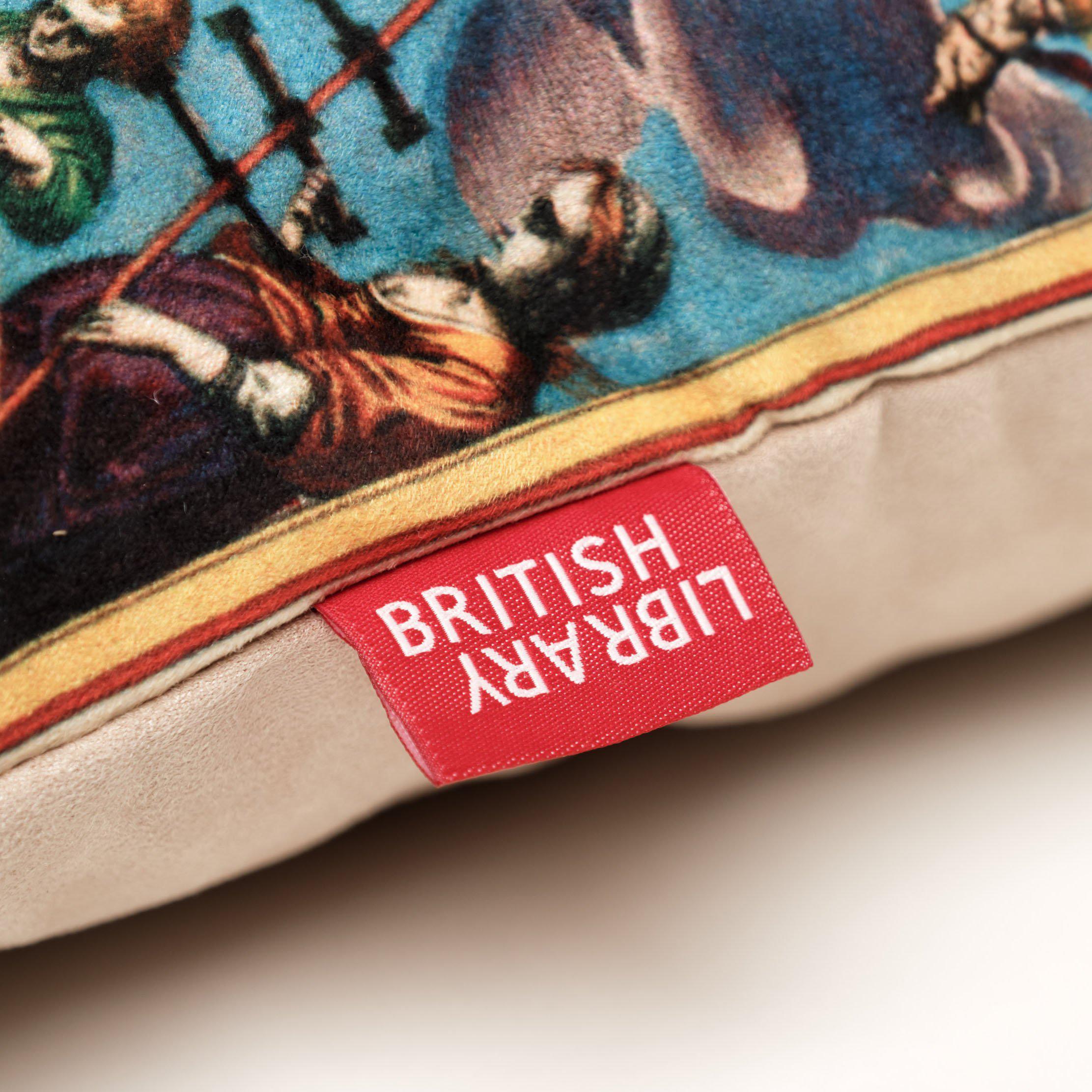 William Britt - British Library Cushion - Handmade Cushions UK - WeLoveCushions
