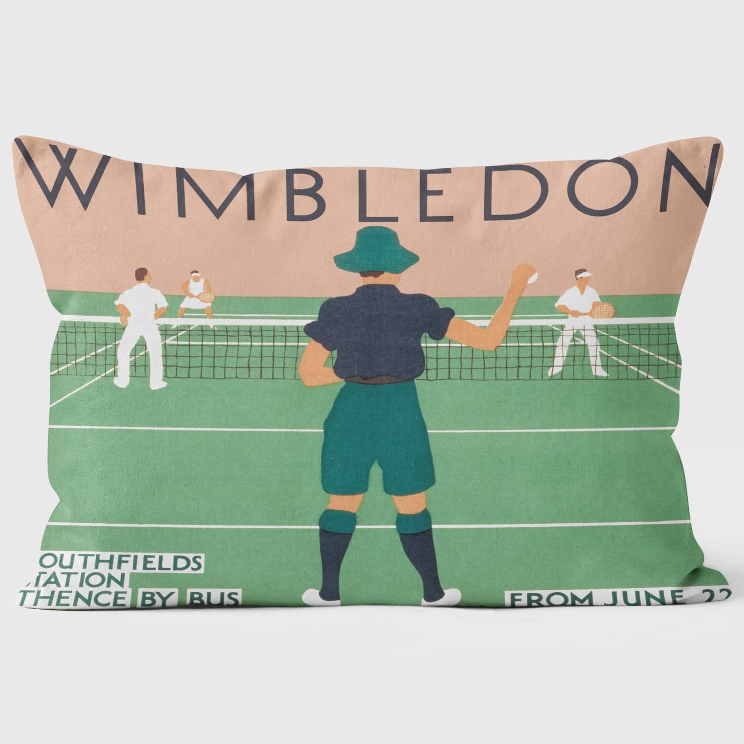 Wimbledon - London Transport Cushion - Handmade Cushions UK - WeLoveCushions