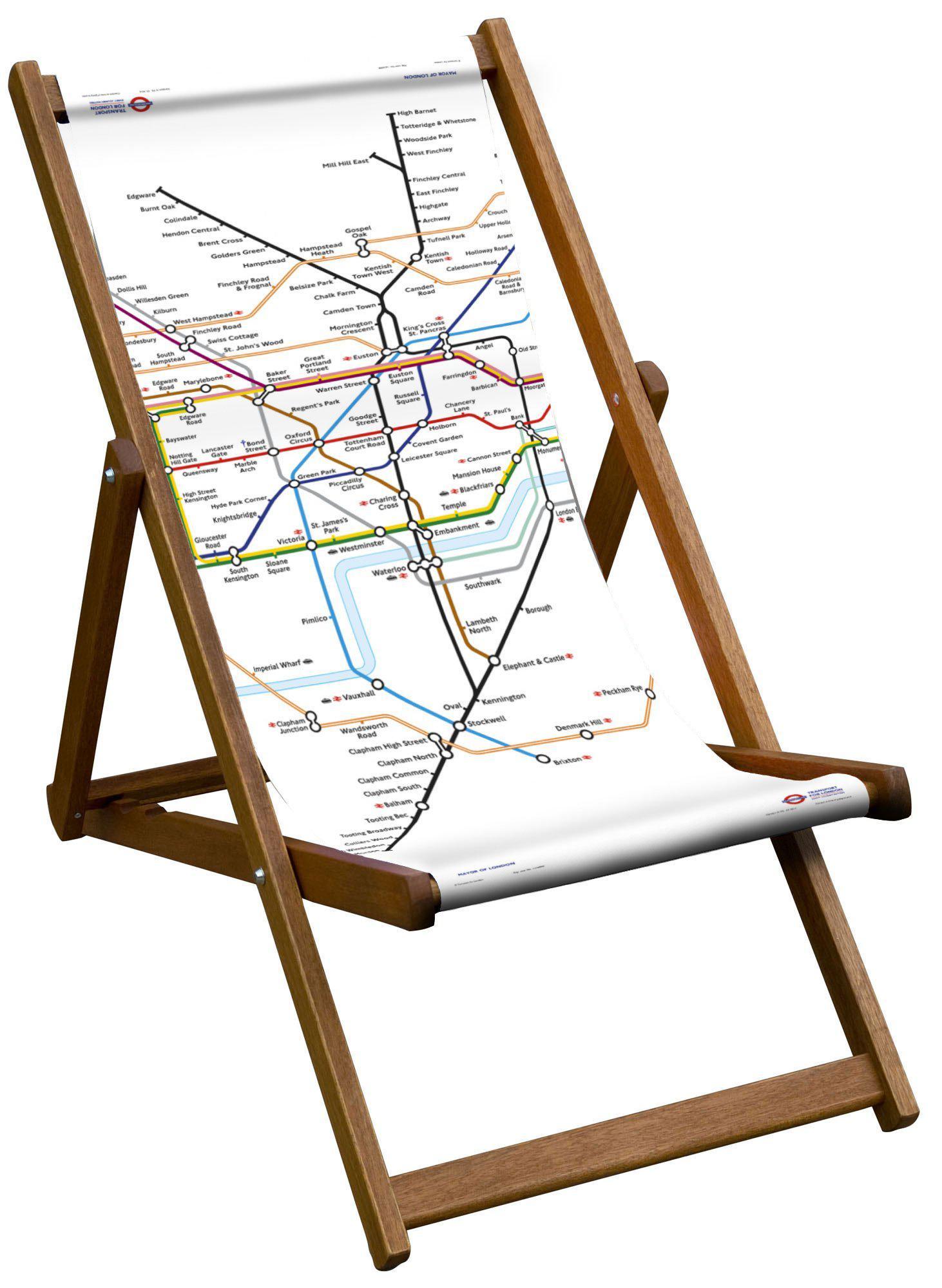Tube Map of London - London Transport Deckchair