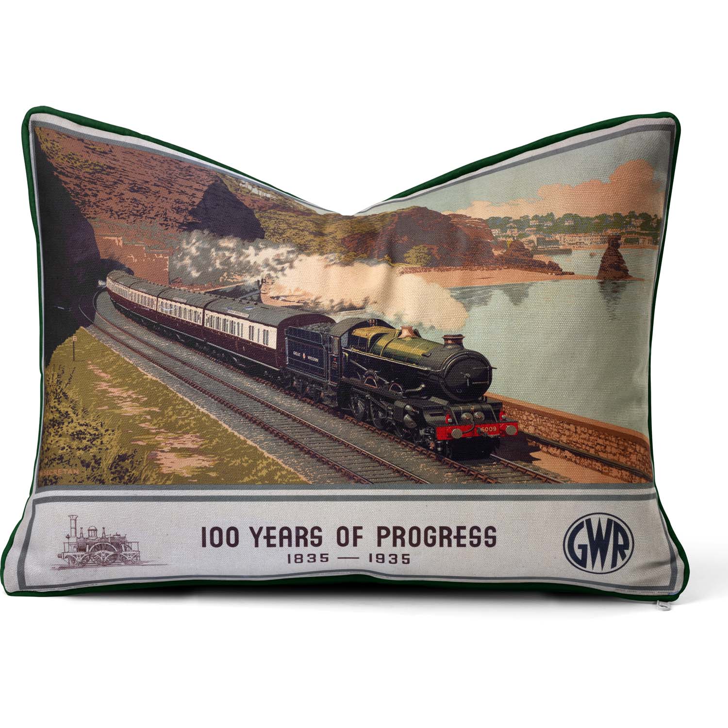 100 Years Of Progress 1835-1935 GWR - National  Railway Museum Cushion