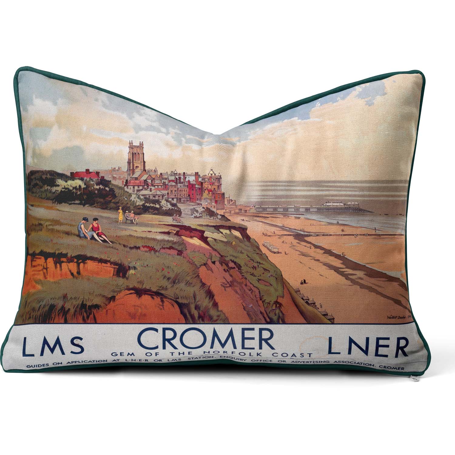 Cromer LMS-LNER poster, 1923-1947 - National Railway Museum Cushion
