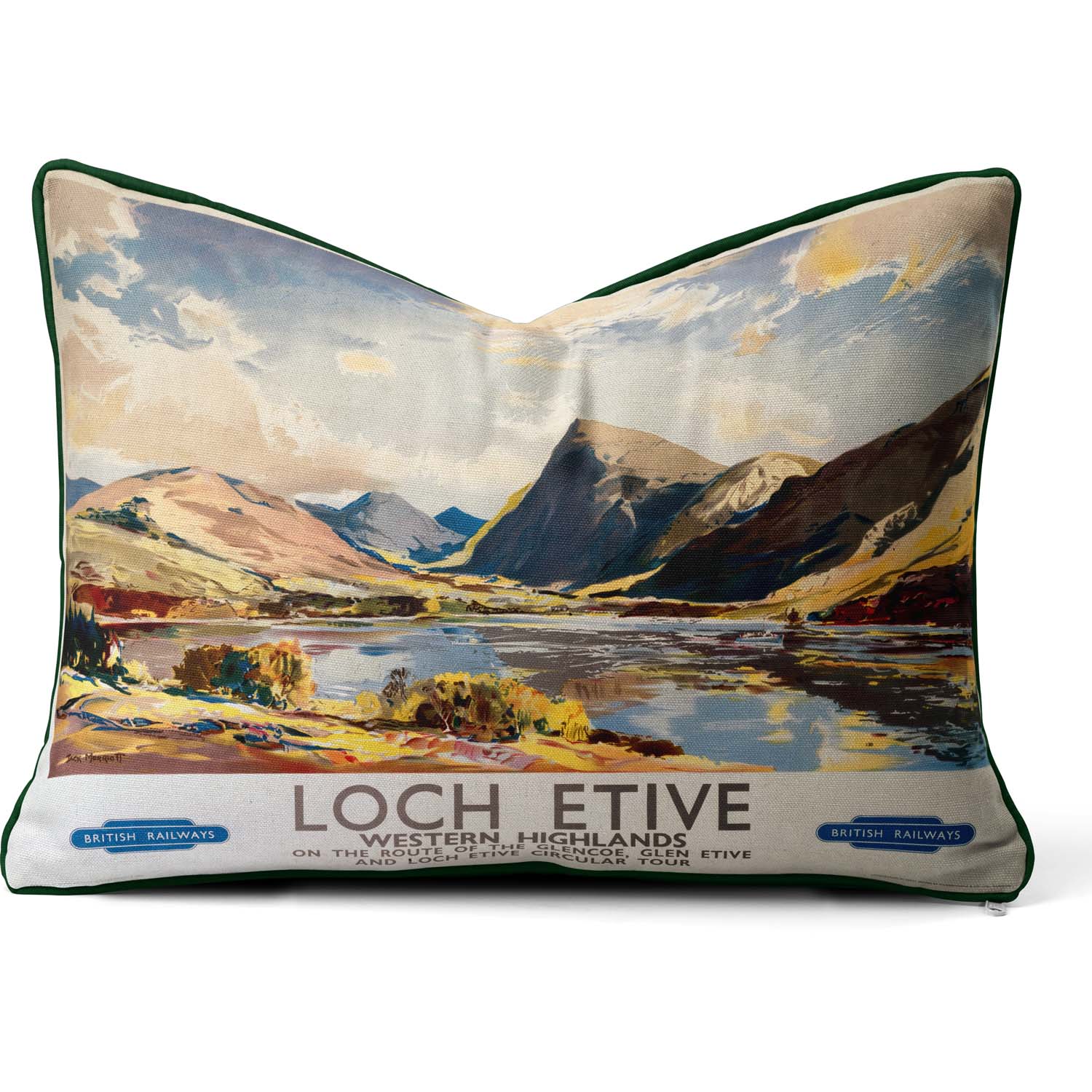 Loch Etive  Western Highlands - National Railway Museum Cushion