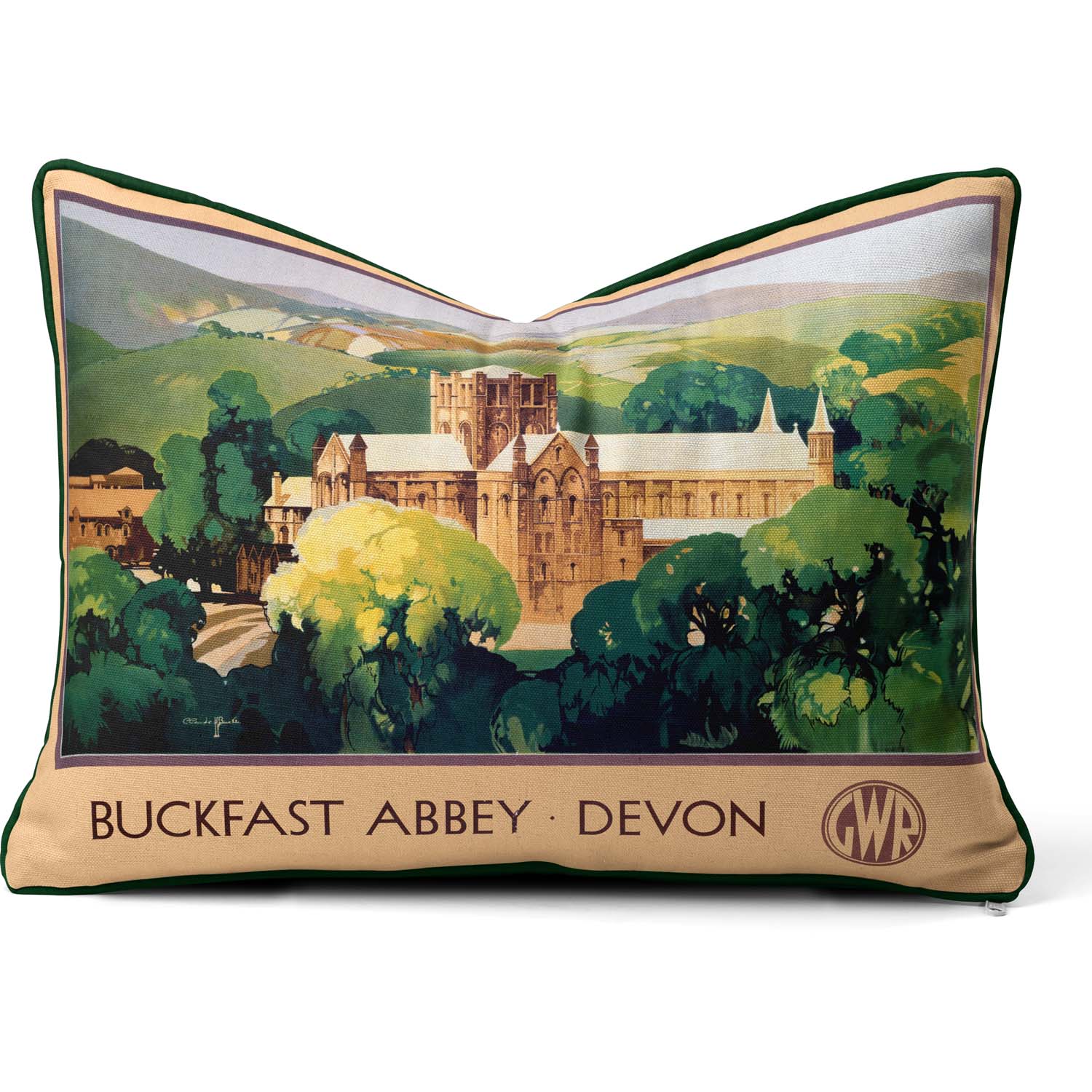 Buckfast Abbey Devon GWR 1923-1947 - National Railway Museum Cushion