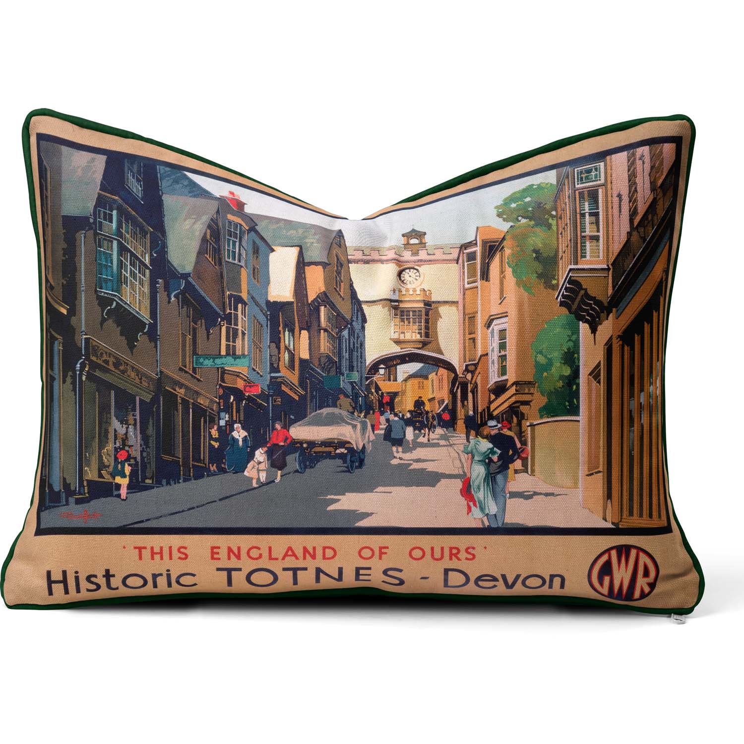 This England Of Ours Historic Totnes’ GWR 1923-1947 - National Railway Museum Cushion