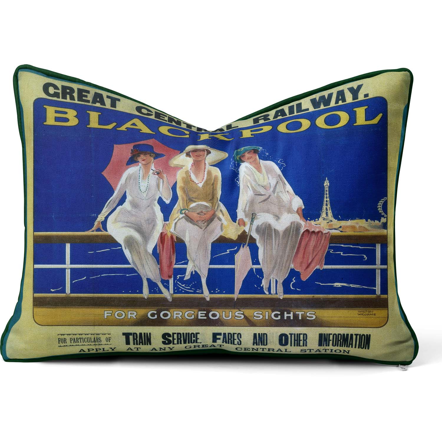 Blackpool GCR 1910 - National  Railway Museum Cushion