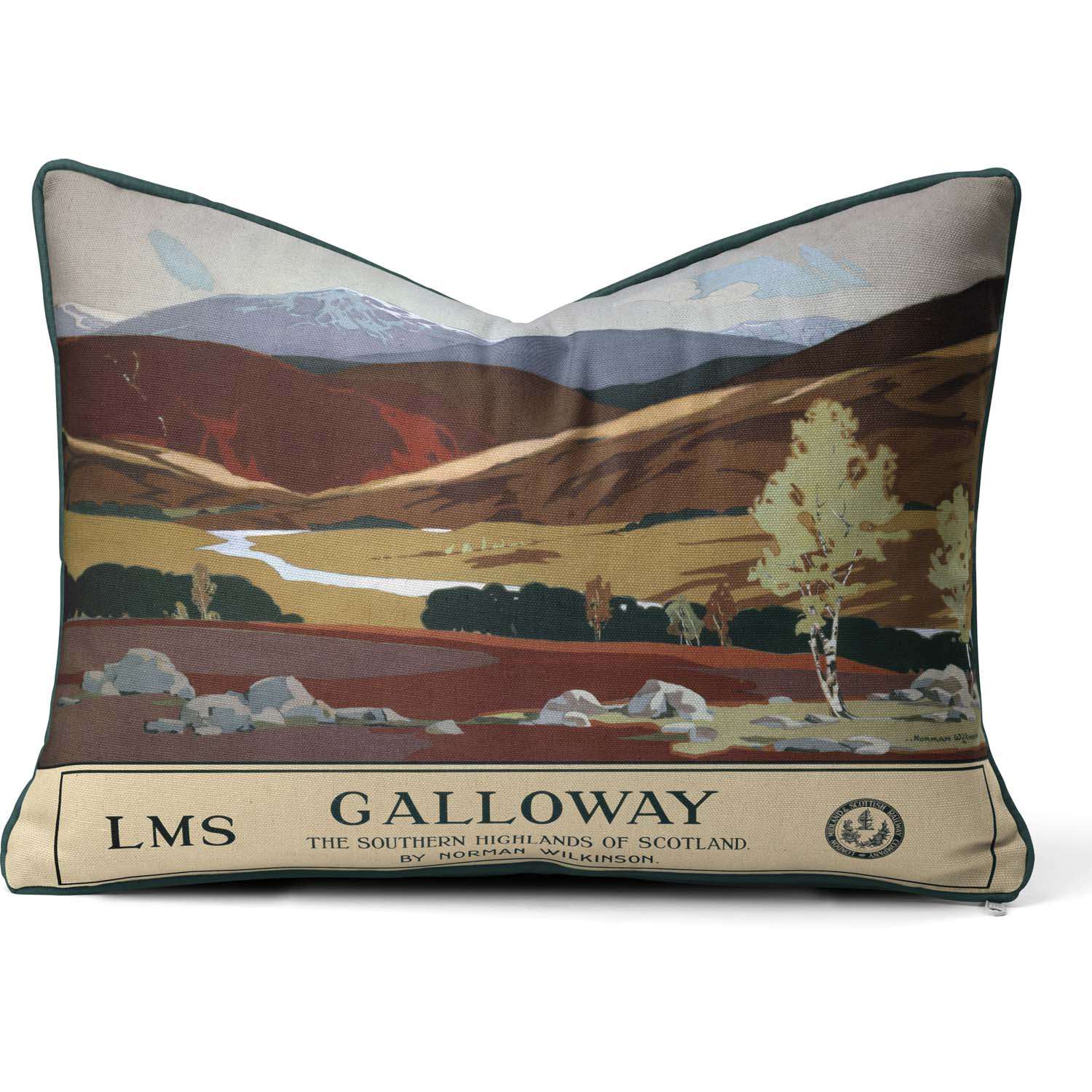 Galloway LMS poster, 1927 - National Railway Museum Cushion