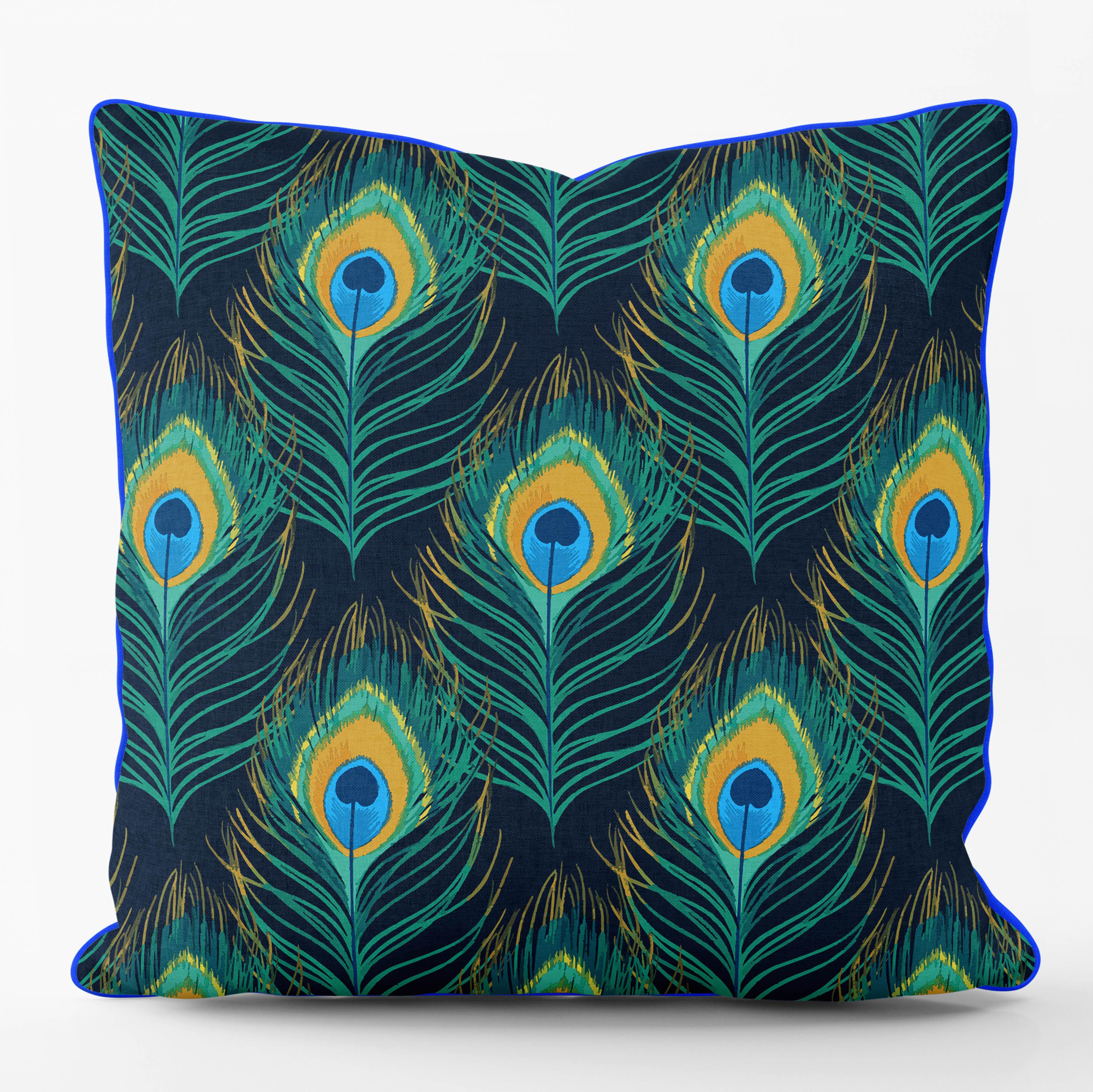 Peacock blue clearance cushion