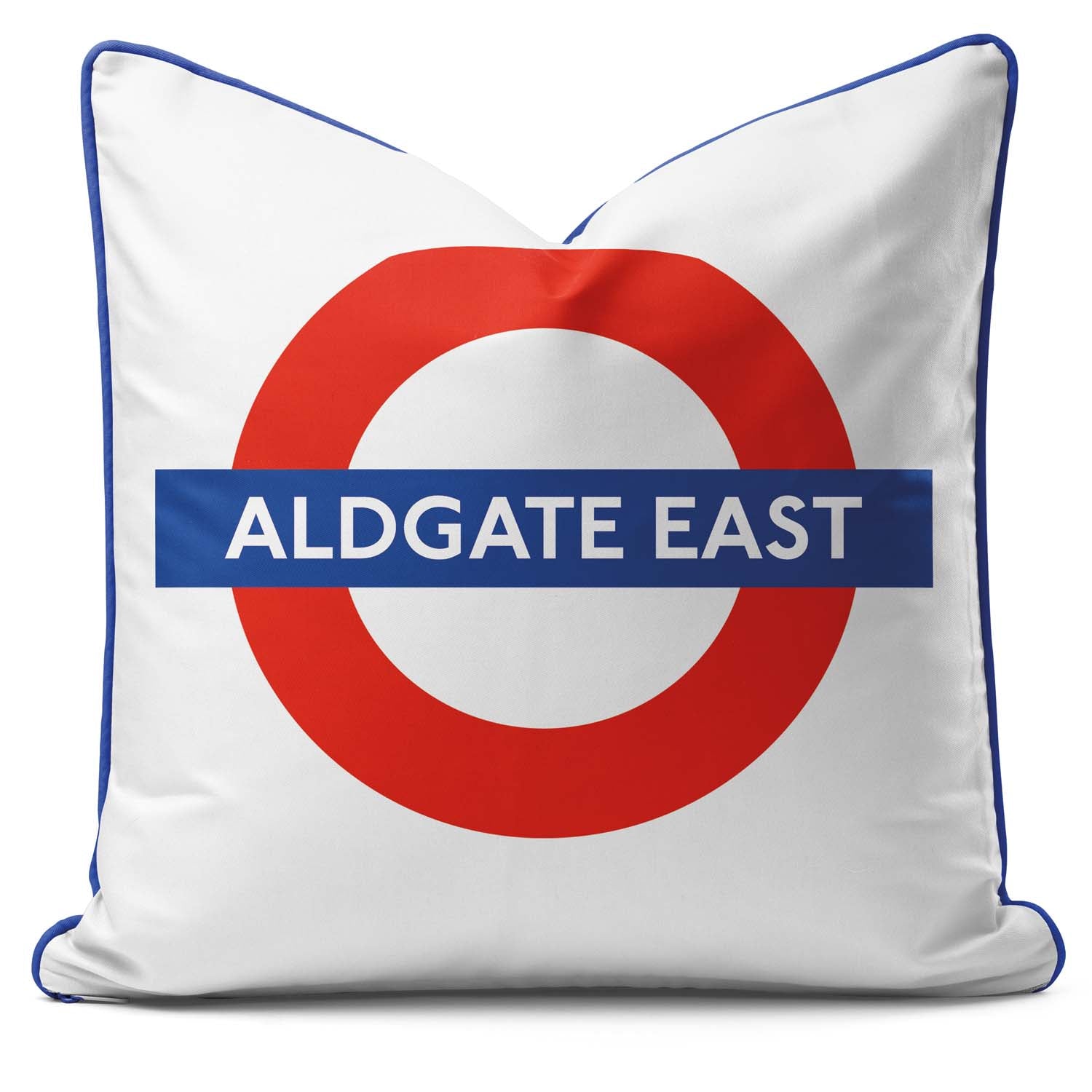 Aldgate East Station - London Underground Roundel Cushion