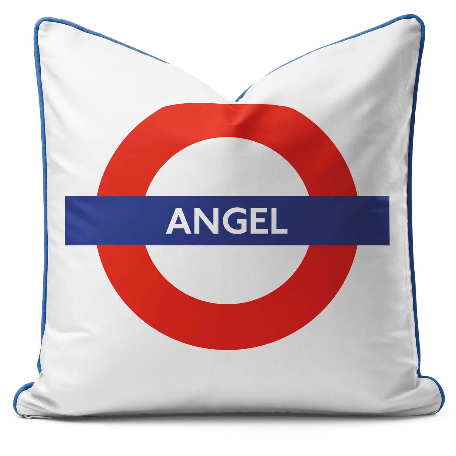Angel Station - London Underground Roundel Cushion