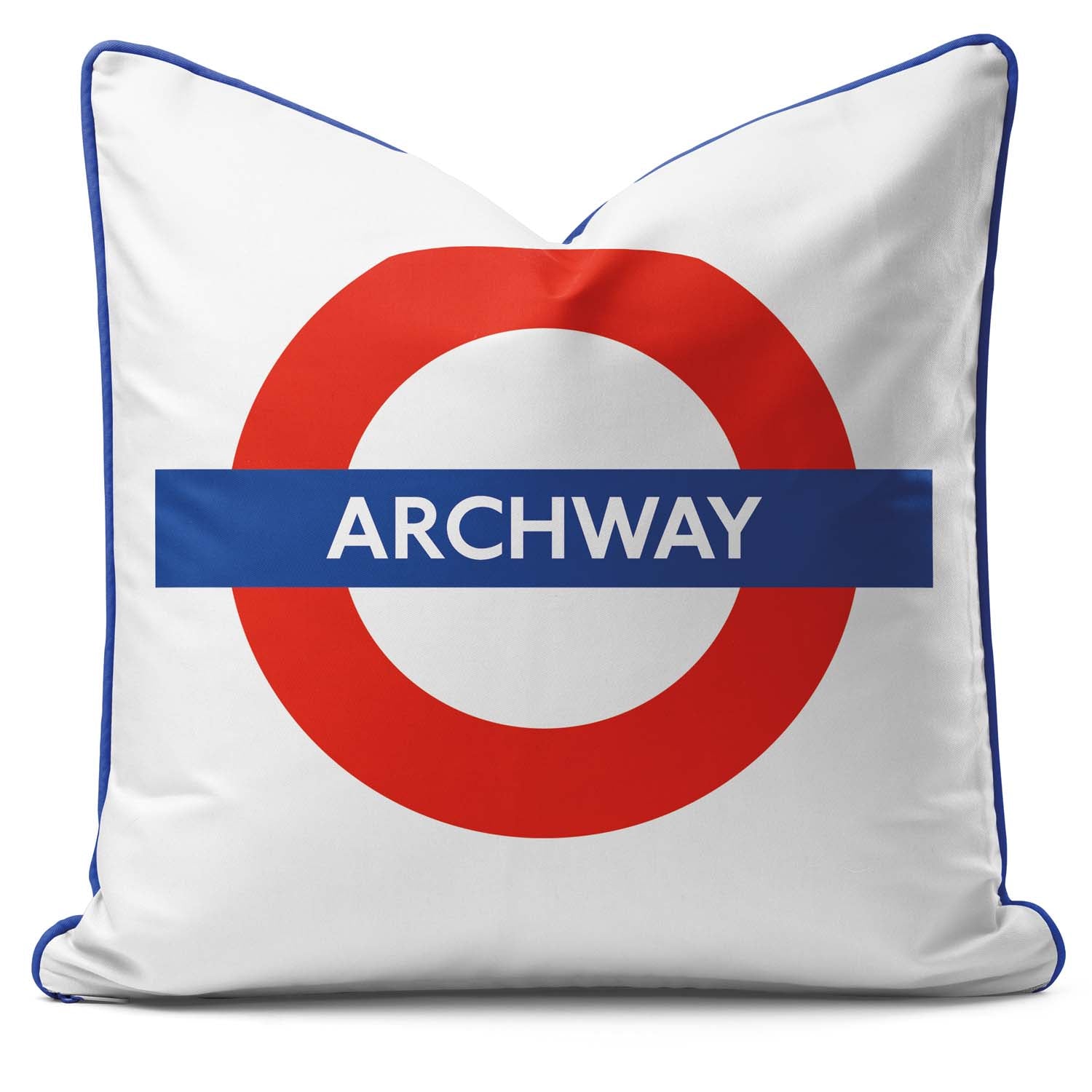 Archway Station - London Underground Roundel Cushion