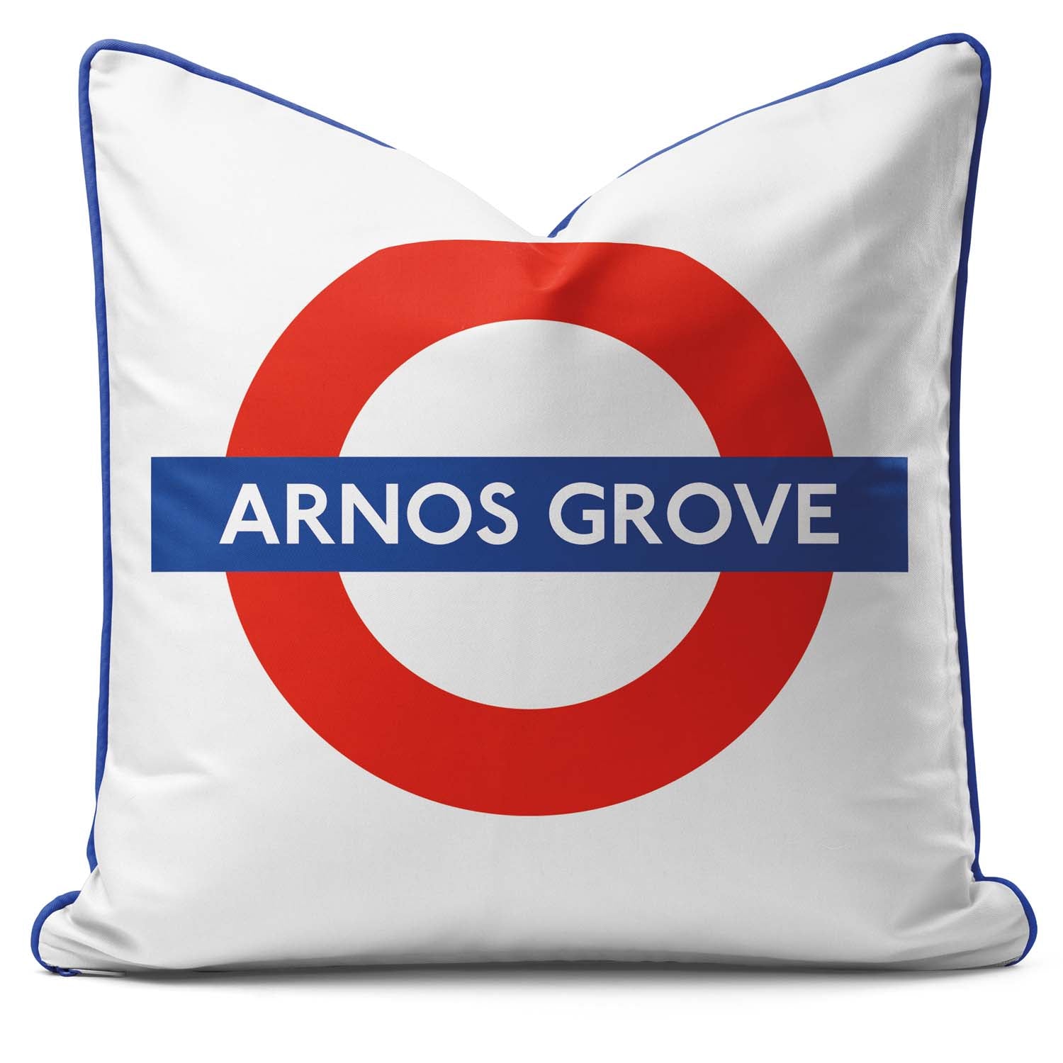 Arnos Grove Station - London Underground Roundel Cushion