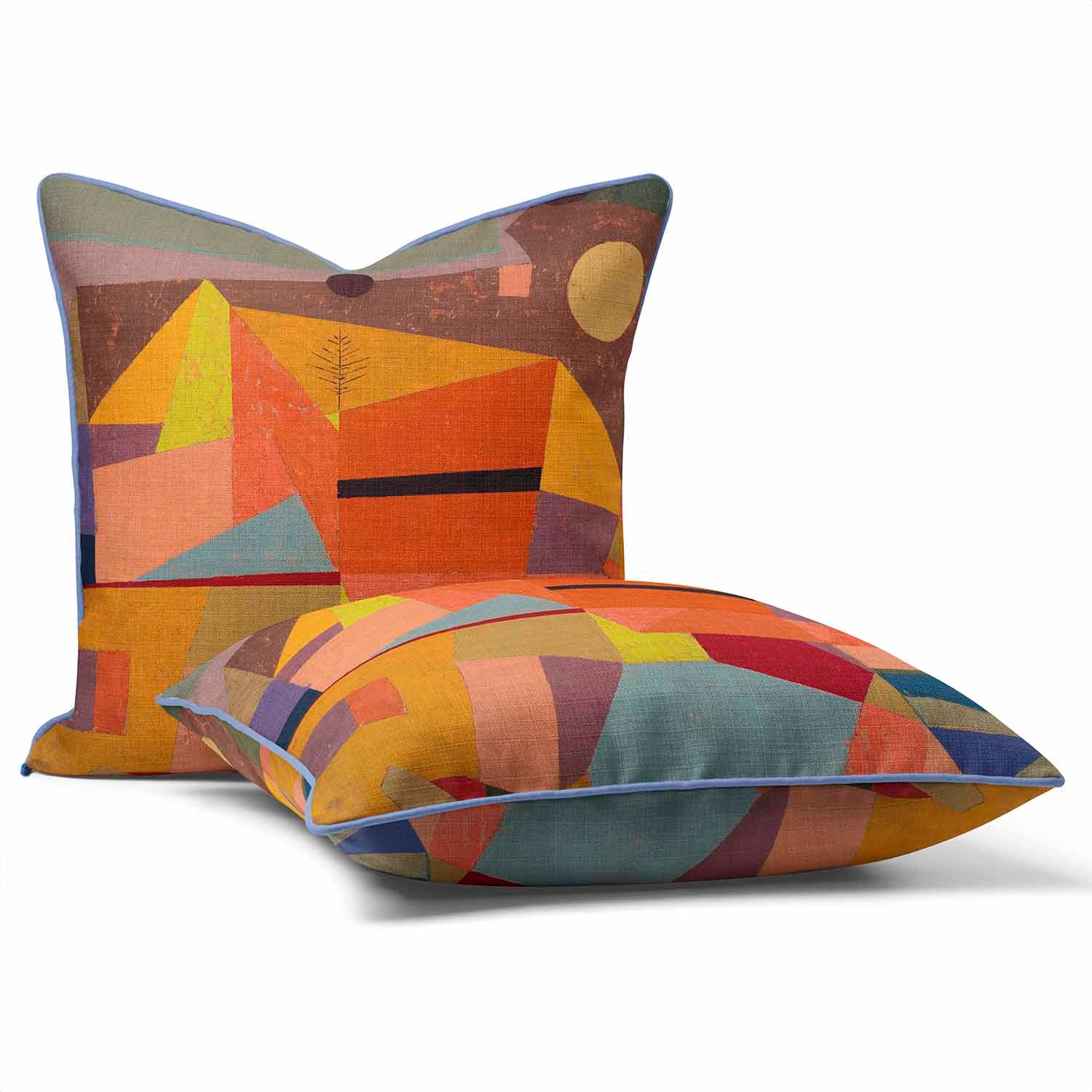 Heitere Gebirgslandschaft (Joyful Mountain Landscape) (1929)   - Paul Klee Cushion