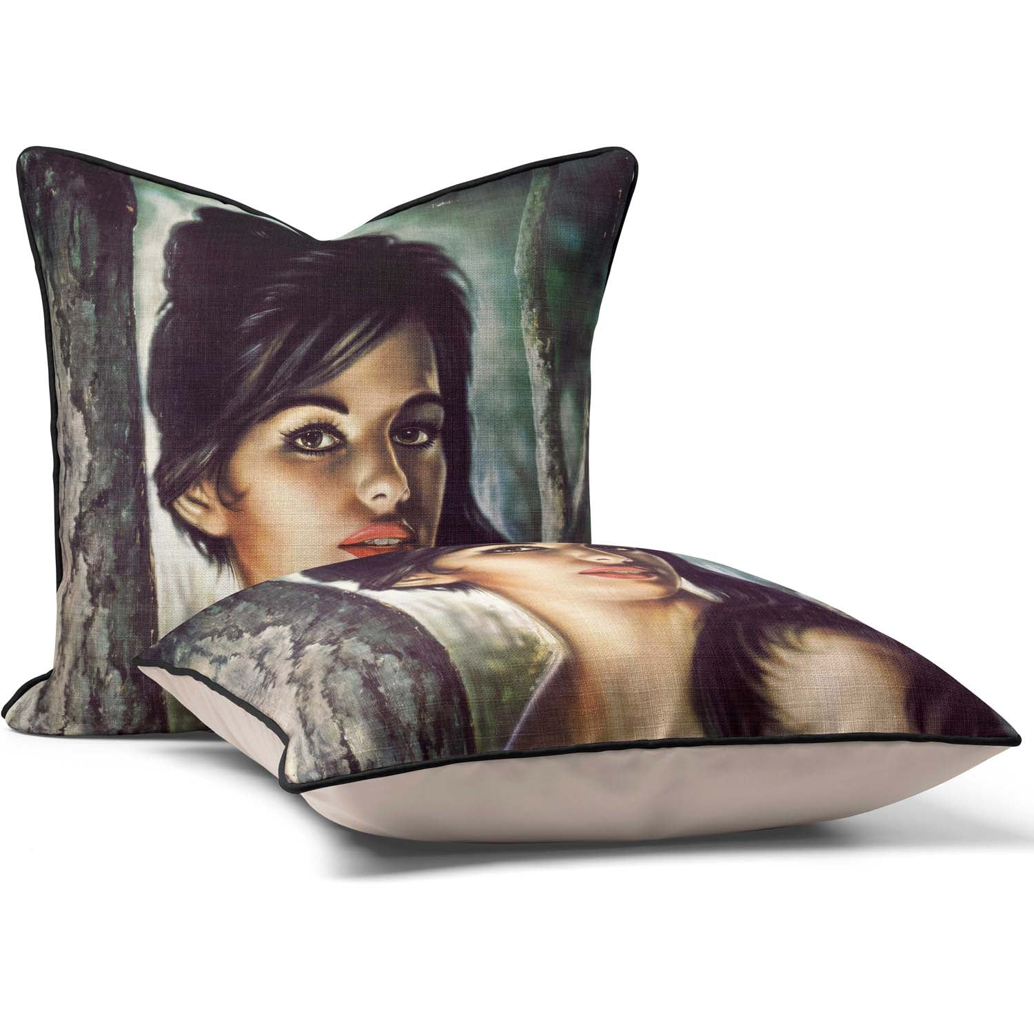 JH Lynch - Tina - Kitsch 1960's Art Cushion