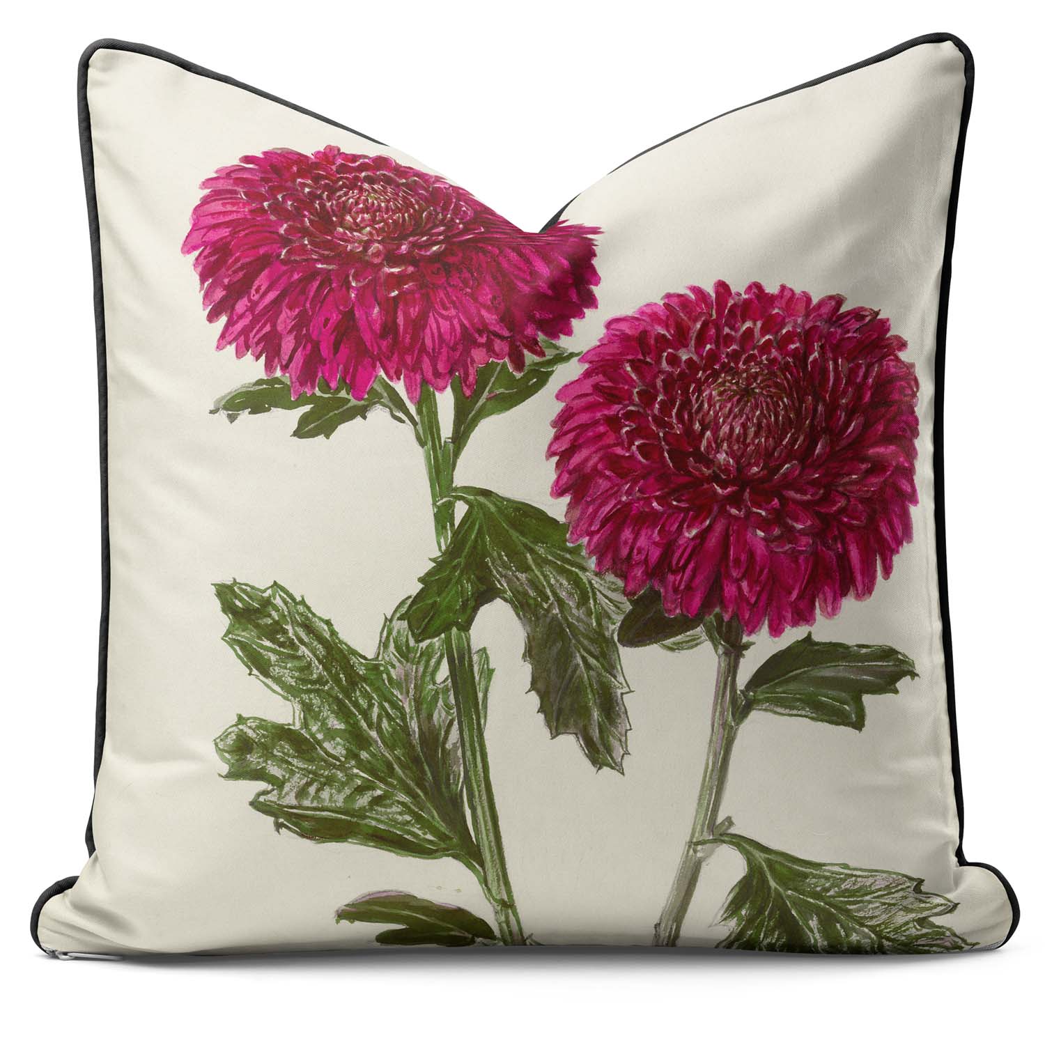 Chrysanthemum Velveteen - Alfred Wise Outdoor Cushion