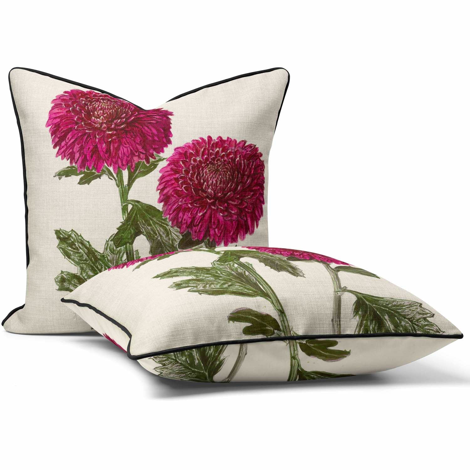Chrysanthemum Velveteen - Alfred Wise Outdoor Cushion