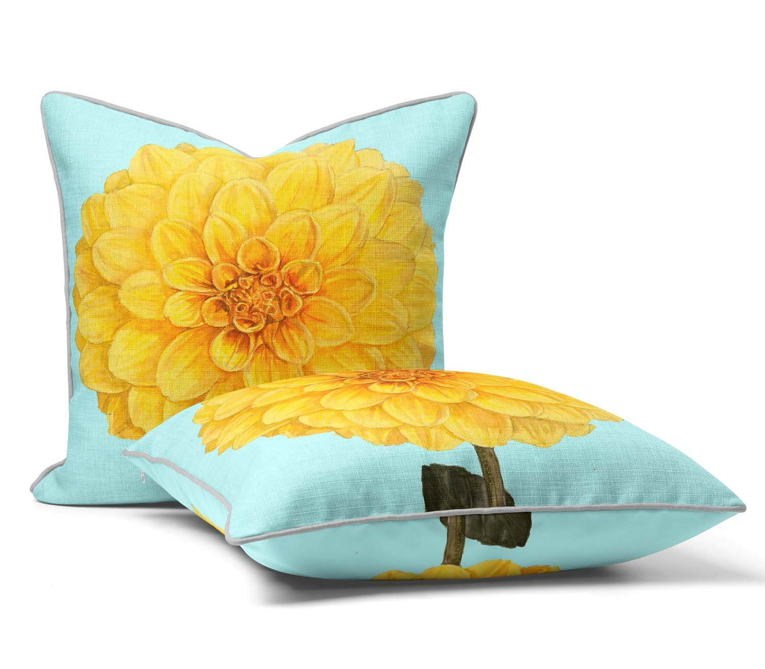 Dahlia Golden Leader - Alfred Wise Cushion