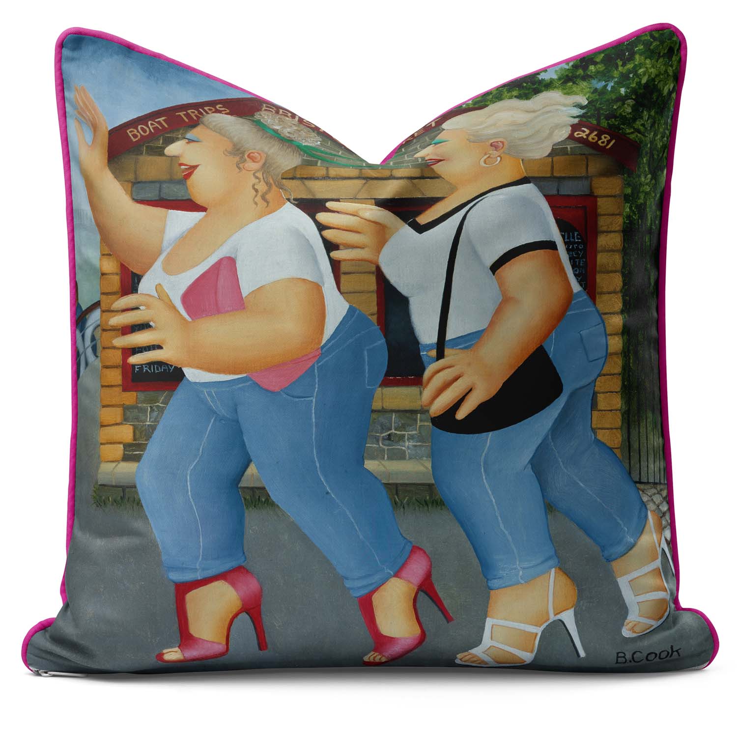 Ahoy There Beryl Cook Cushion