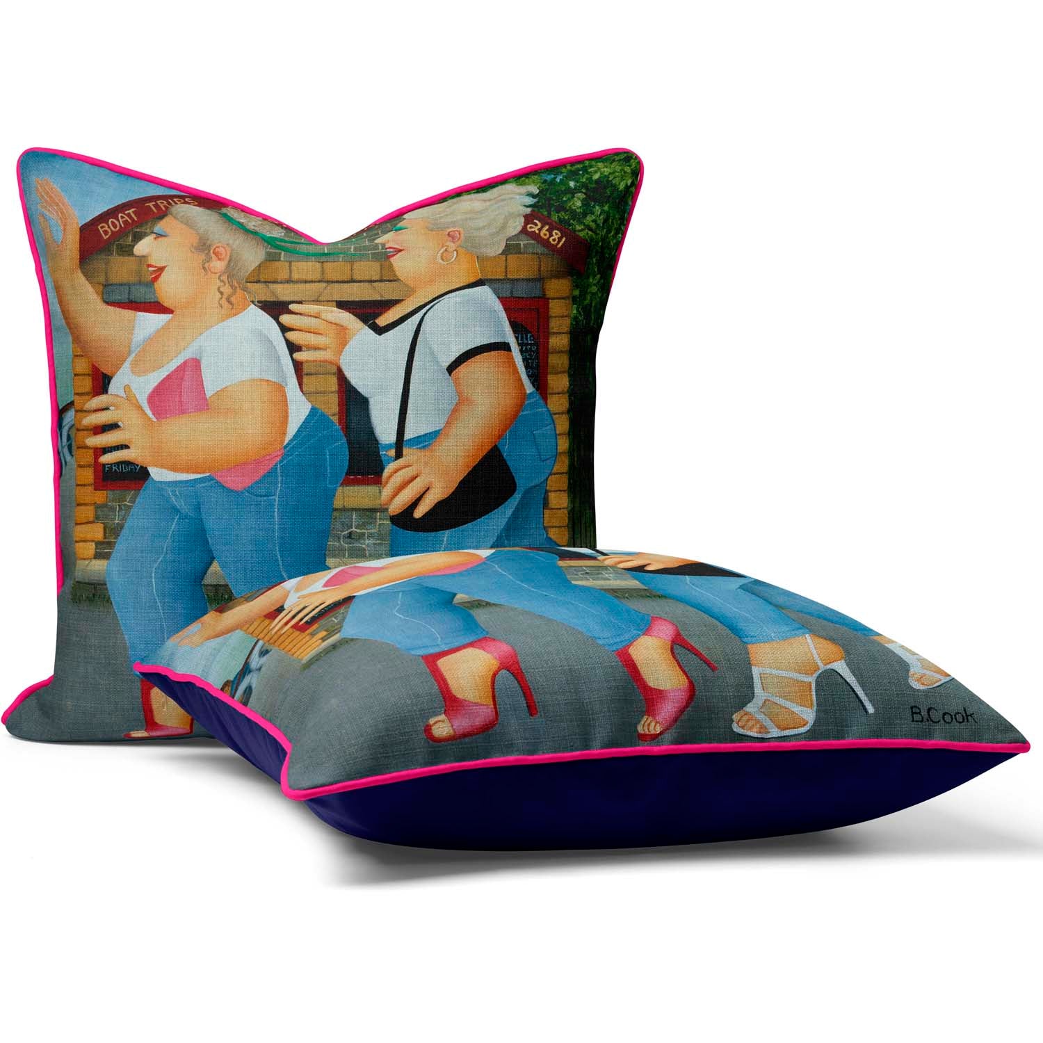 Ahoy There Beryl Cook Cushion