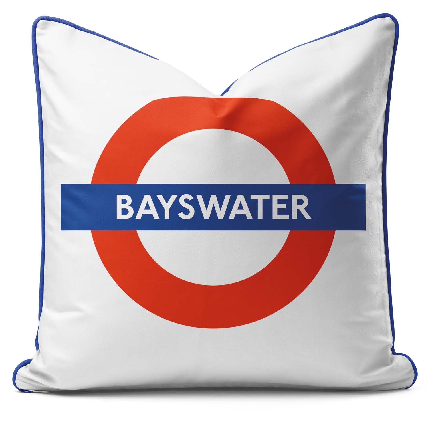 Bayswater London Underground Roundel Cushion