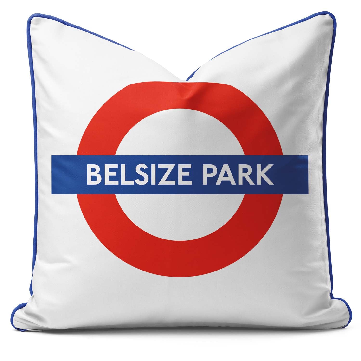 Belsize Park Station - London Underground Roundel Cushion