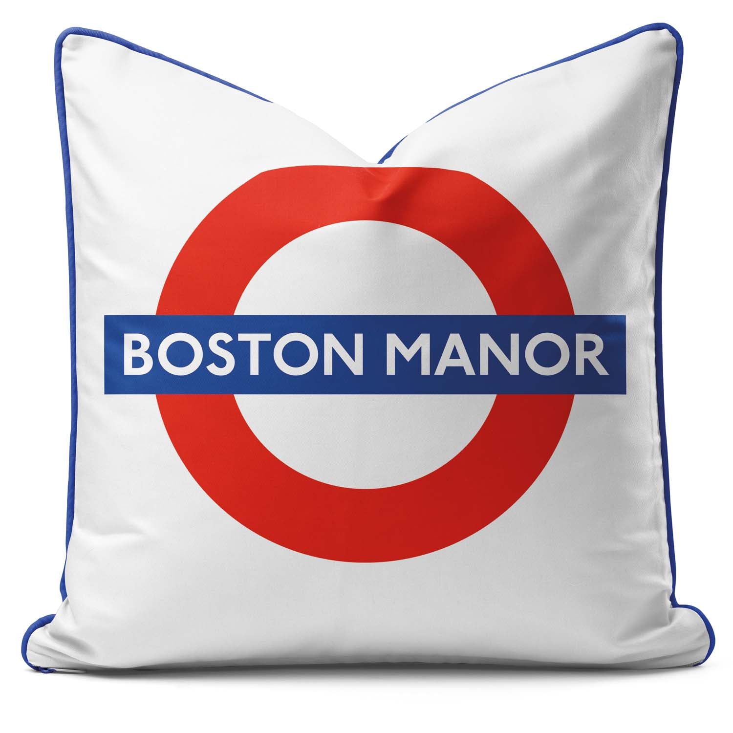 Boston Manor Station- London Underground Roundel Cushion