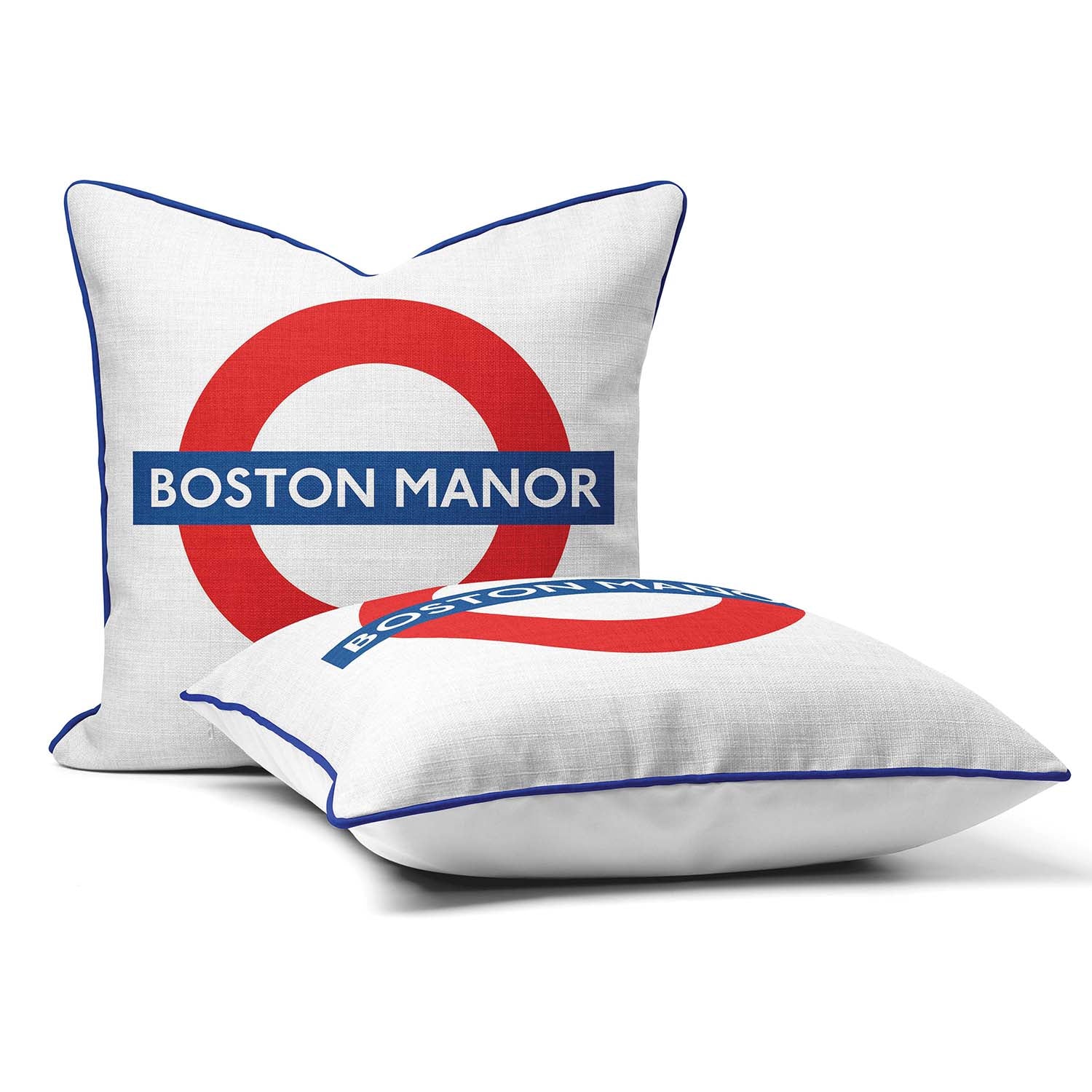 Boston Manor Station- London Underground Roundel Cushion