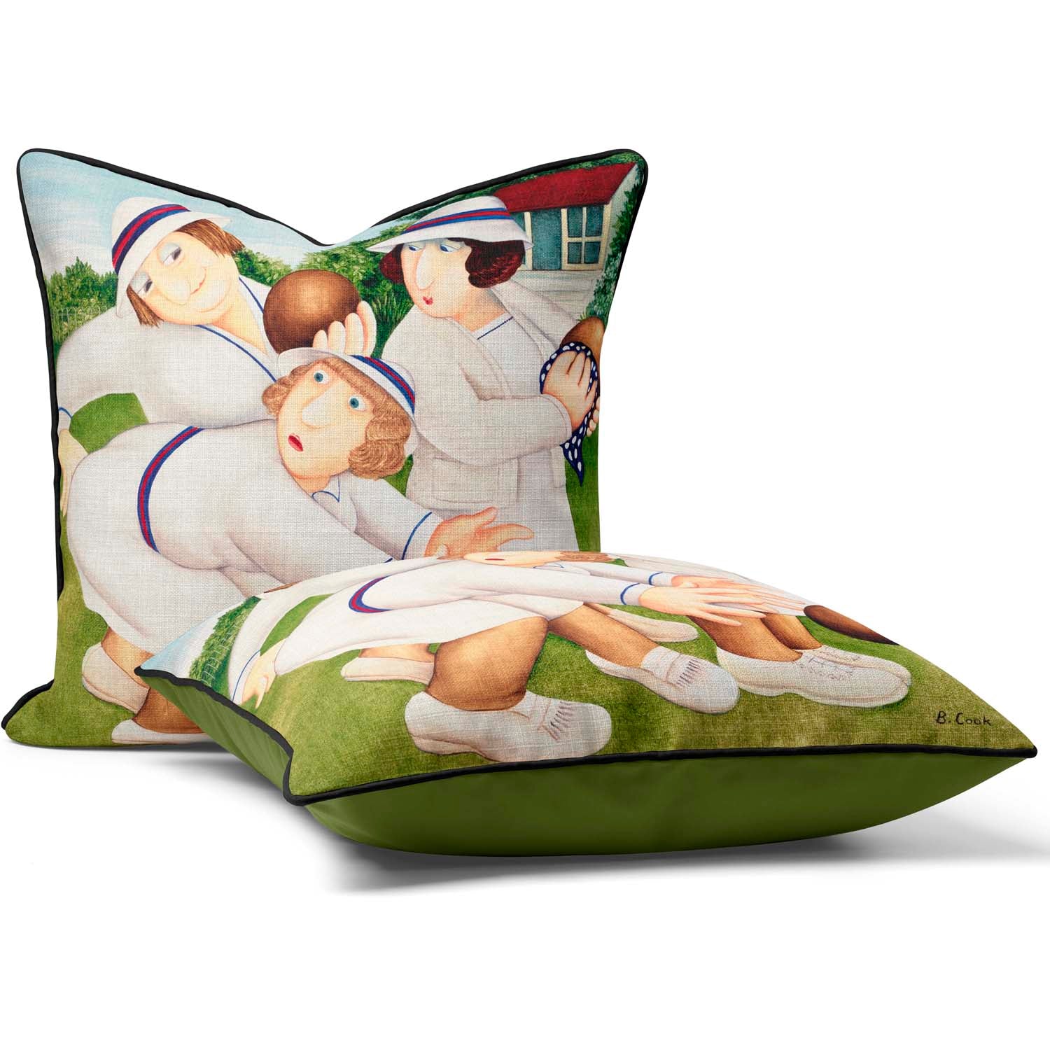 Bowling Beryl Cook Cushion