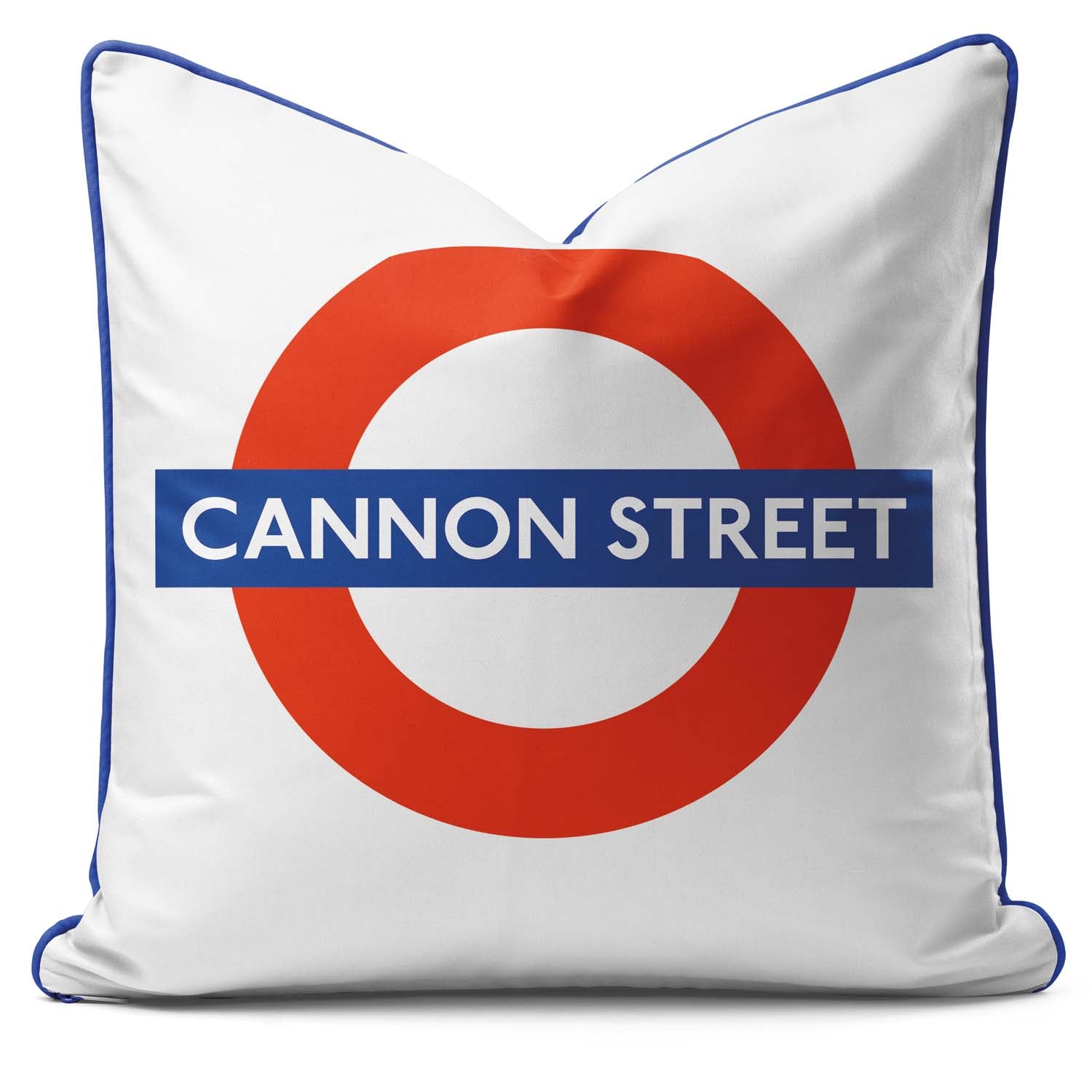 Cannon Street Station - London Underground Roundel Cushion