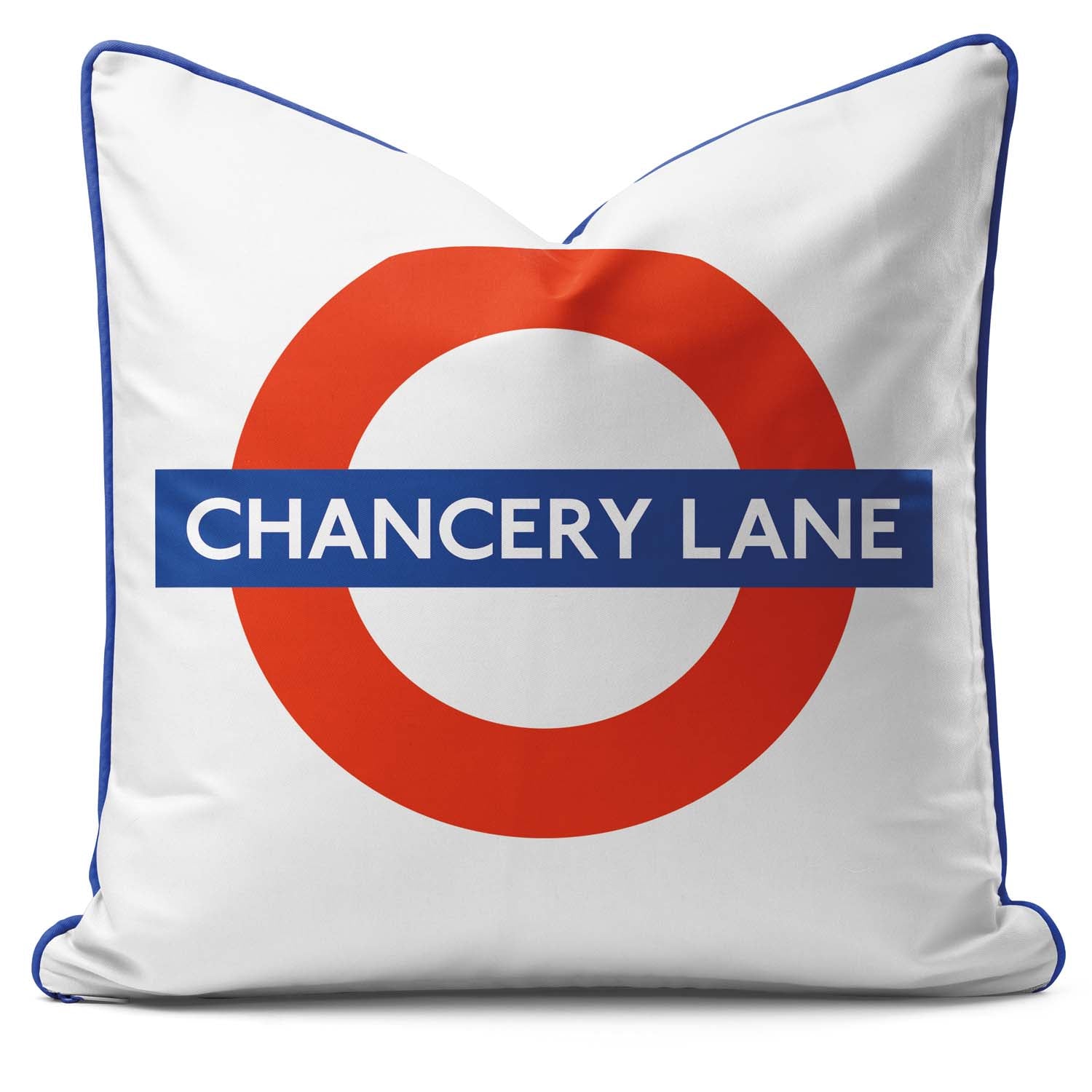 Chancery Lane Station - London Underground Roundel Cushion