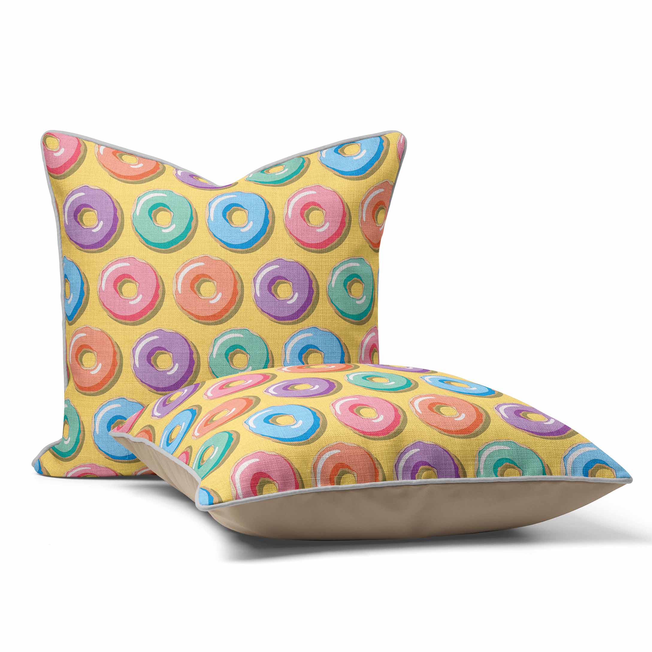 Donuts Pattern - British Retro Cushion