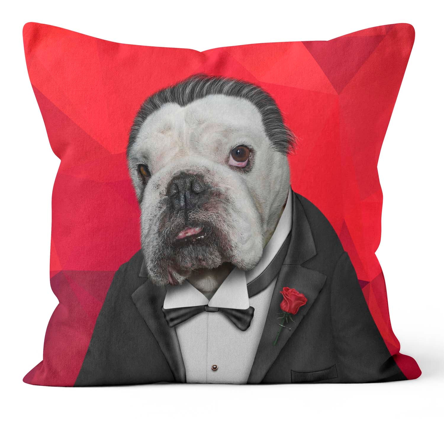 Dog Father Geometric Pets Rock Cushions