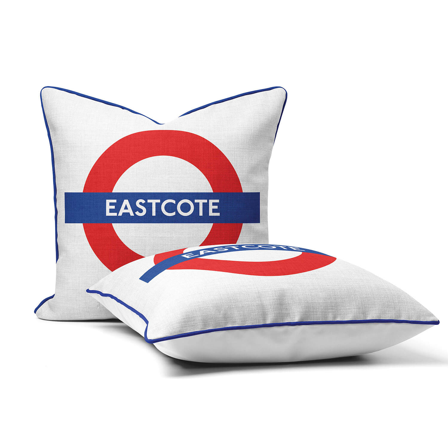 Eastcote Station London Underground Roundel Cushion