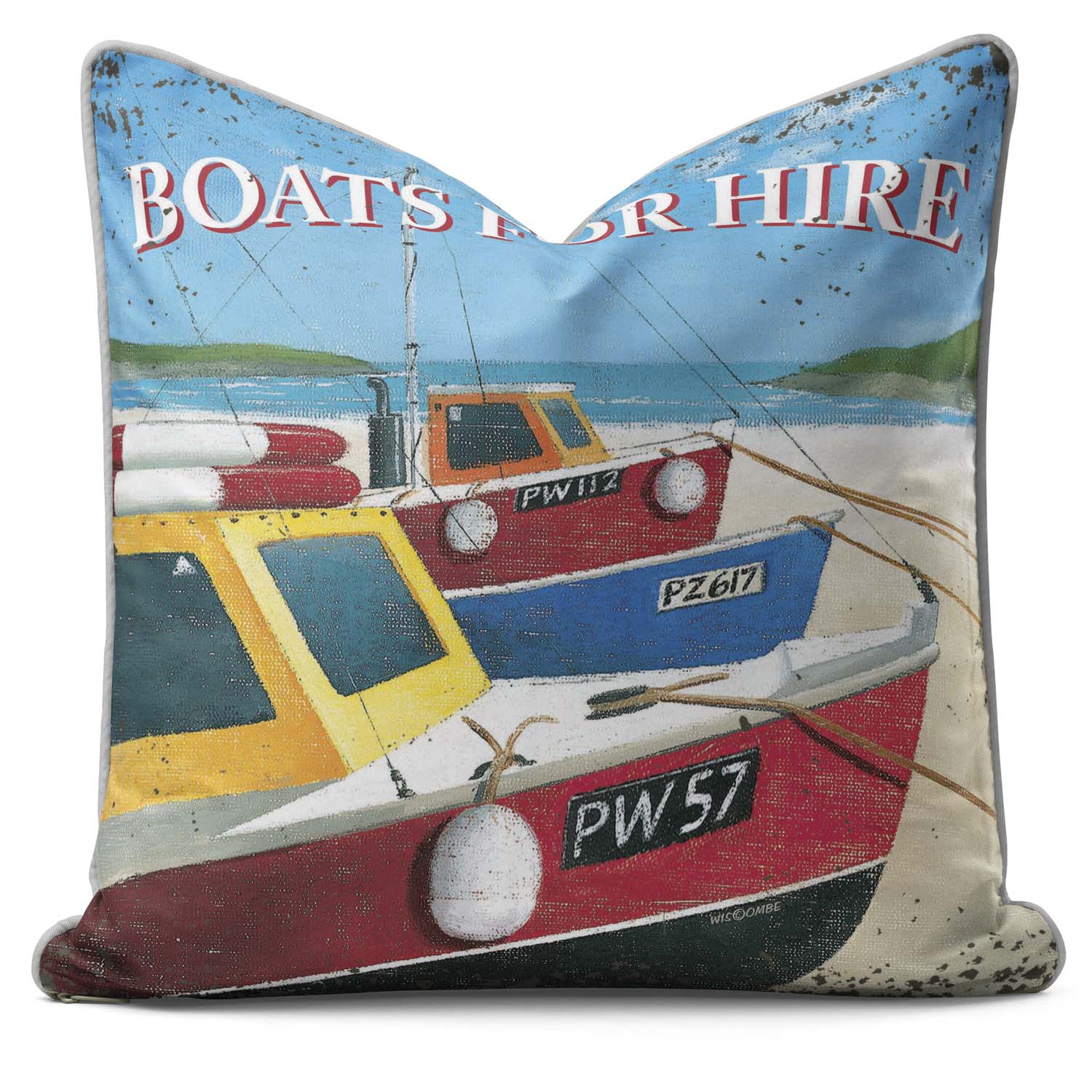 Boats For Hire - British Retro Cushion