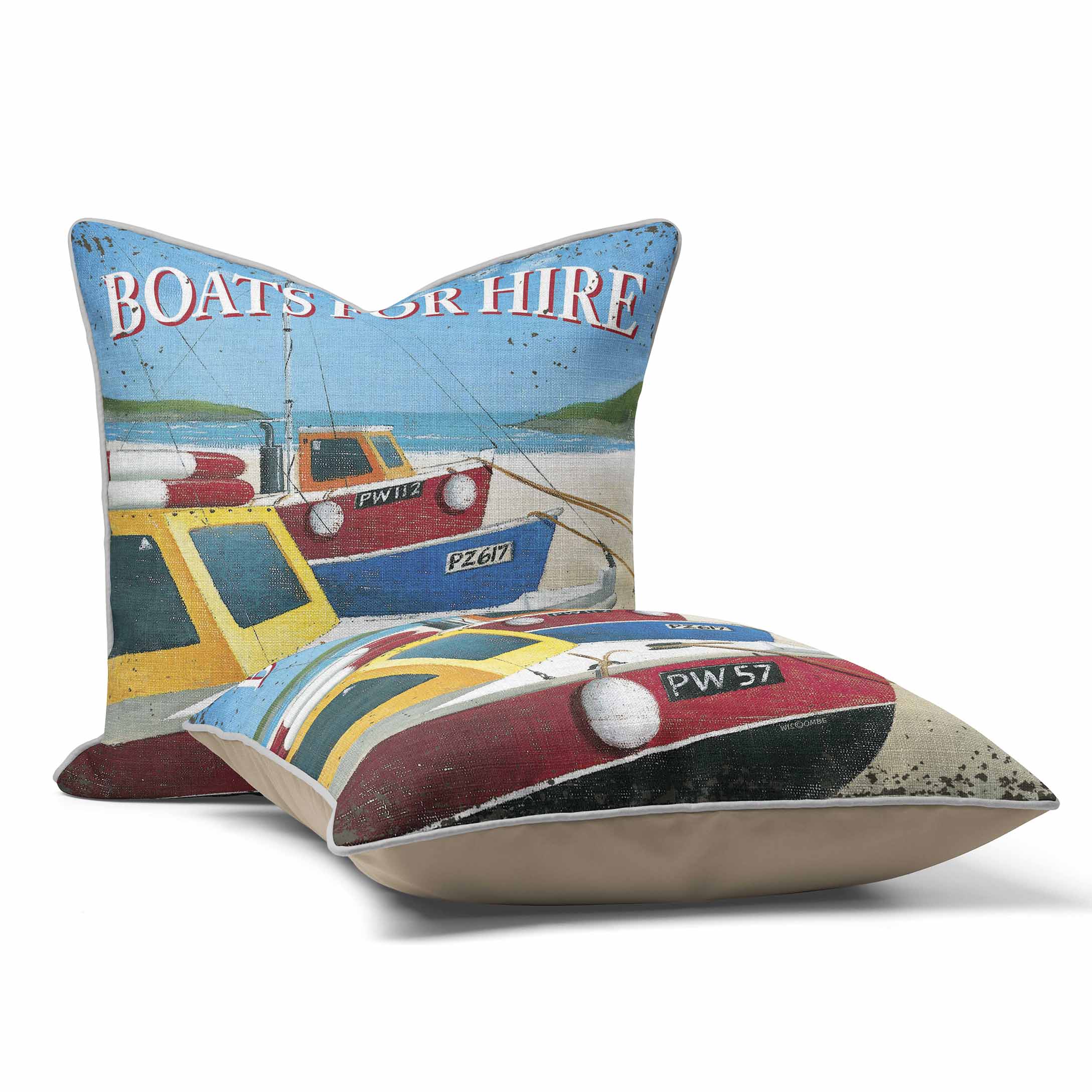 Boats For Hire - British Retro Cushion