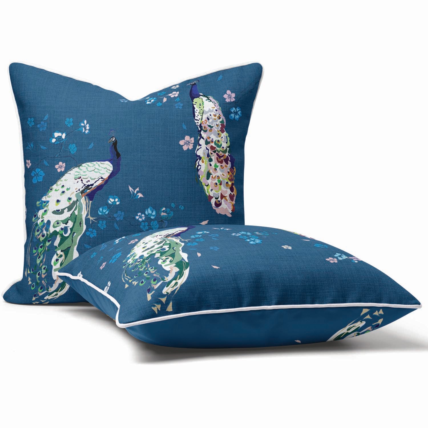 Peacock Blossom Blue - House Of Turnowsky Cushion