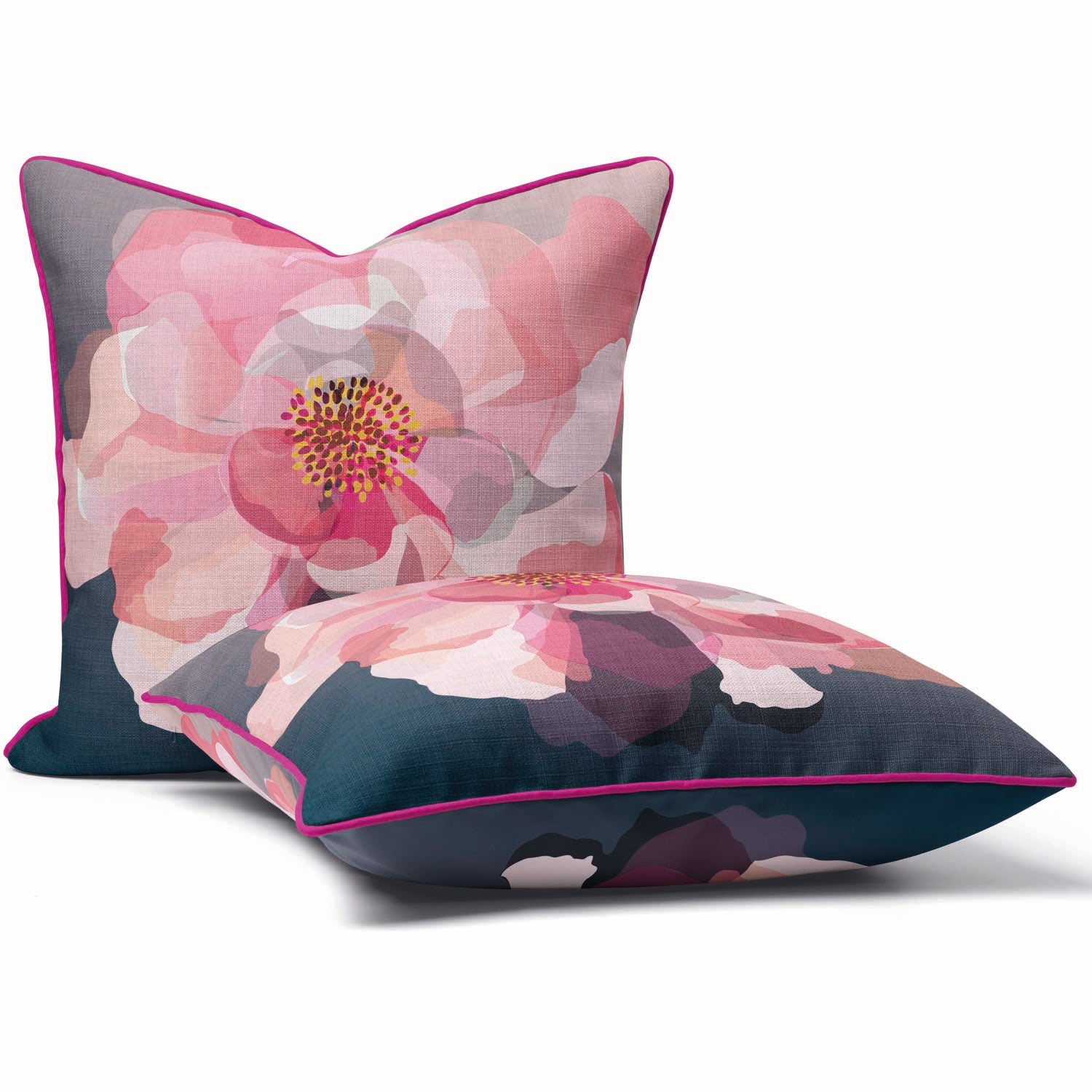 Patchwork Rose Pale Pink - Funky Art Cushion - House Of Turnowsky Pillows
