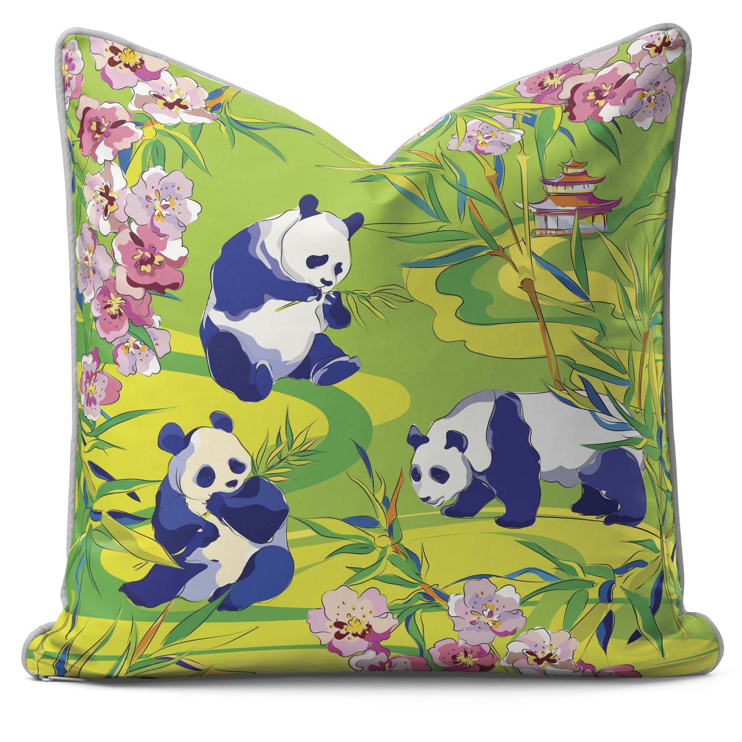 Insignia Pandas - House Of Turnowsky Cushion