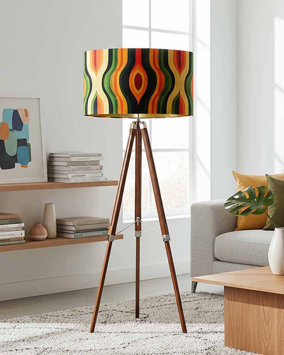 Sunset Stripes - Art Lampshade