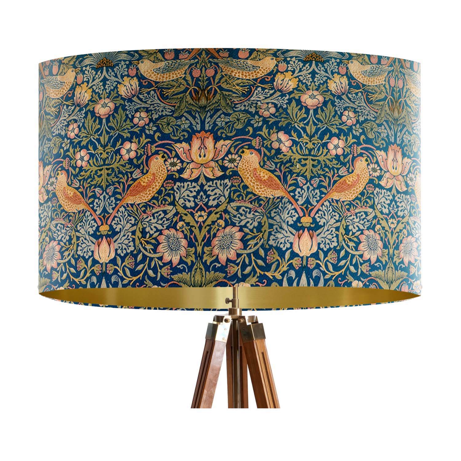 Strawberry Thief Gold - William Morris Gallery Lampshade